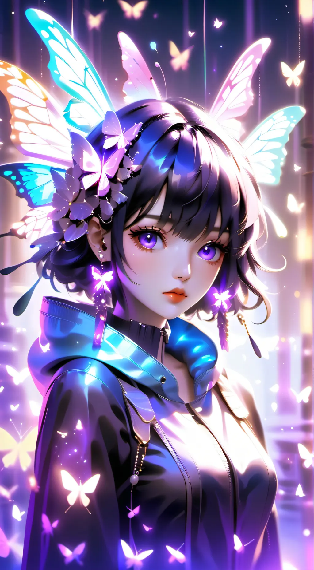 ai character: MHA x KNY background