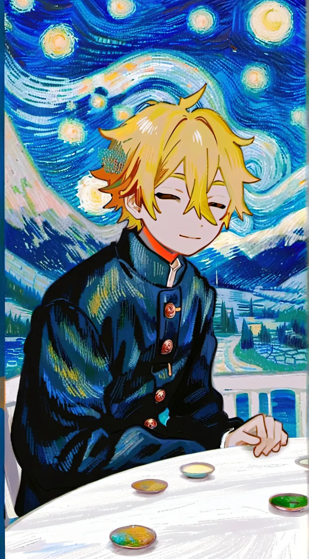 ai character: Chat noir (Adrien) background