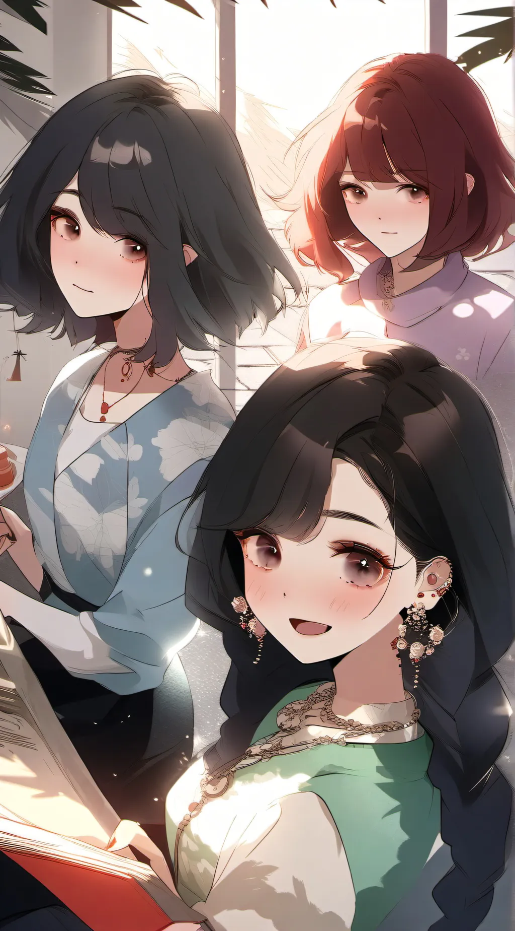 ai character: Sara,Abel,And Amer background