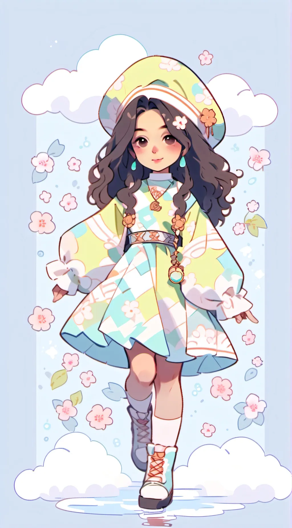 ai character: Autum background