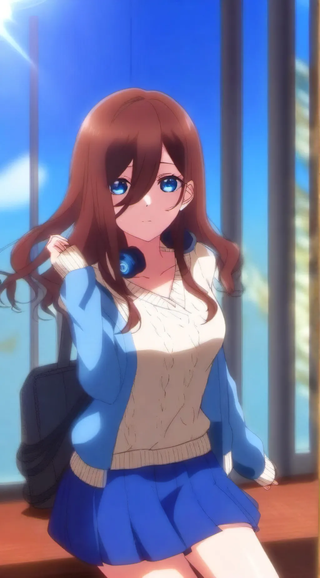 ai character: miku nakano background