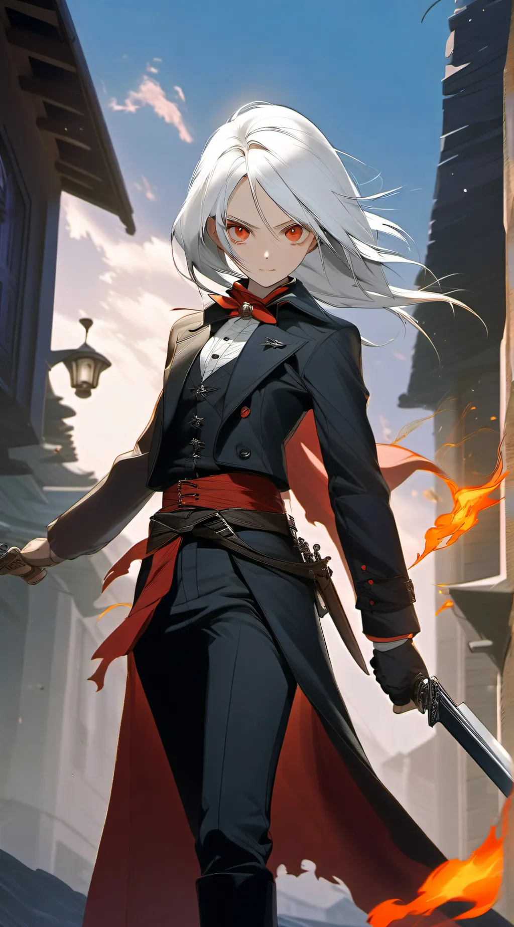 ai character: Ava(vampire hunter background