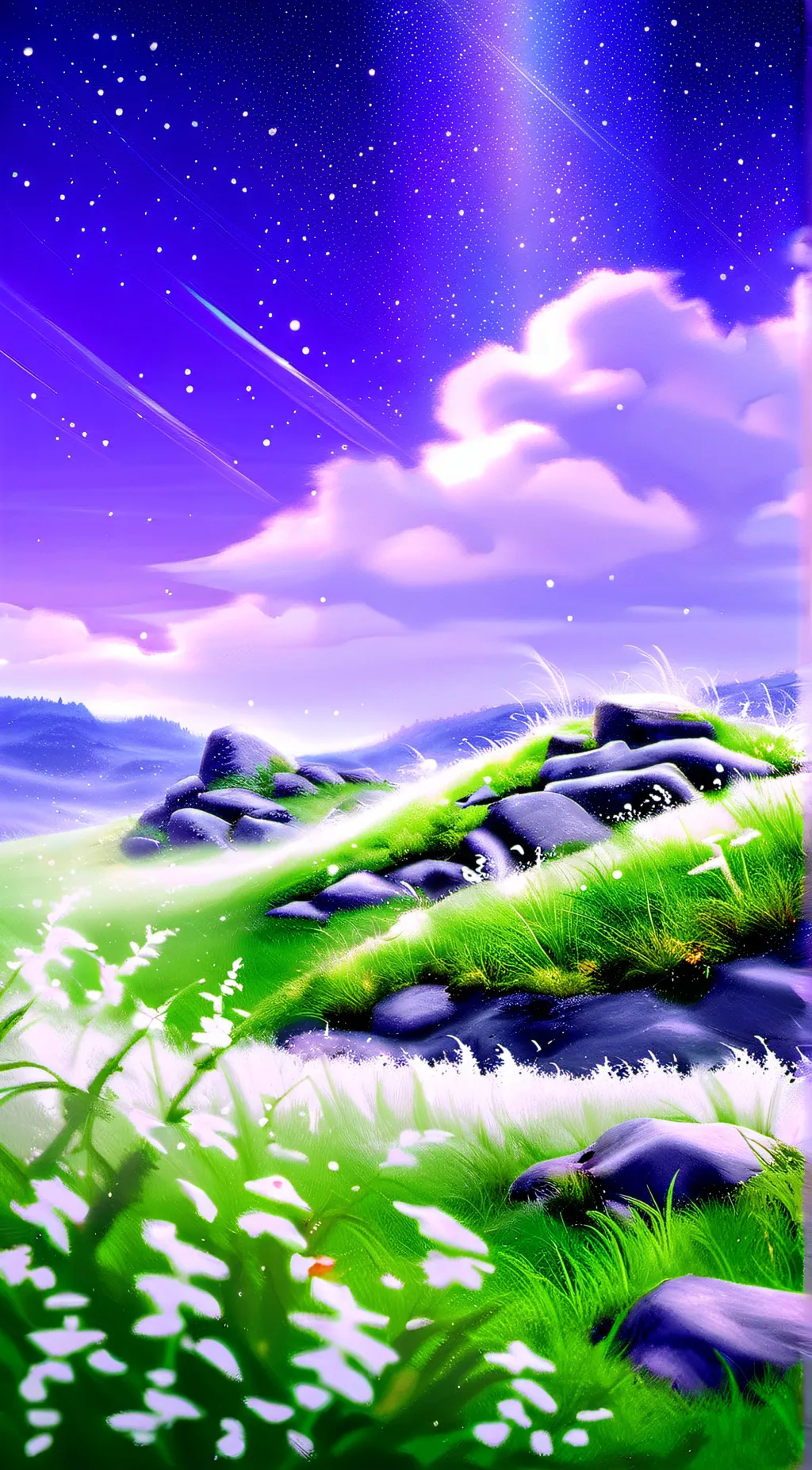 ai character: Grass background