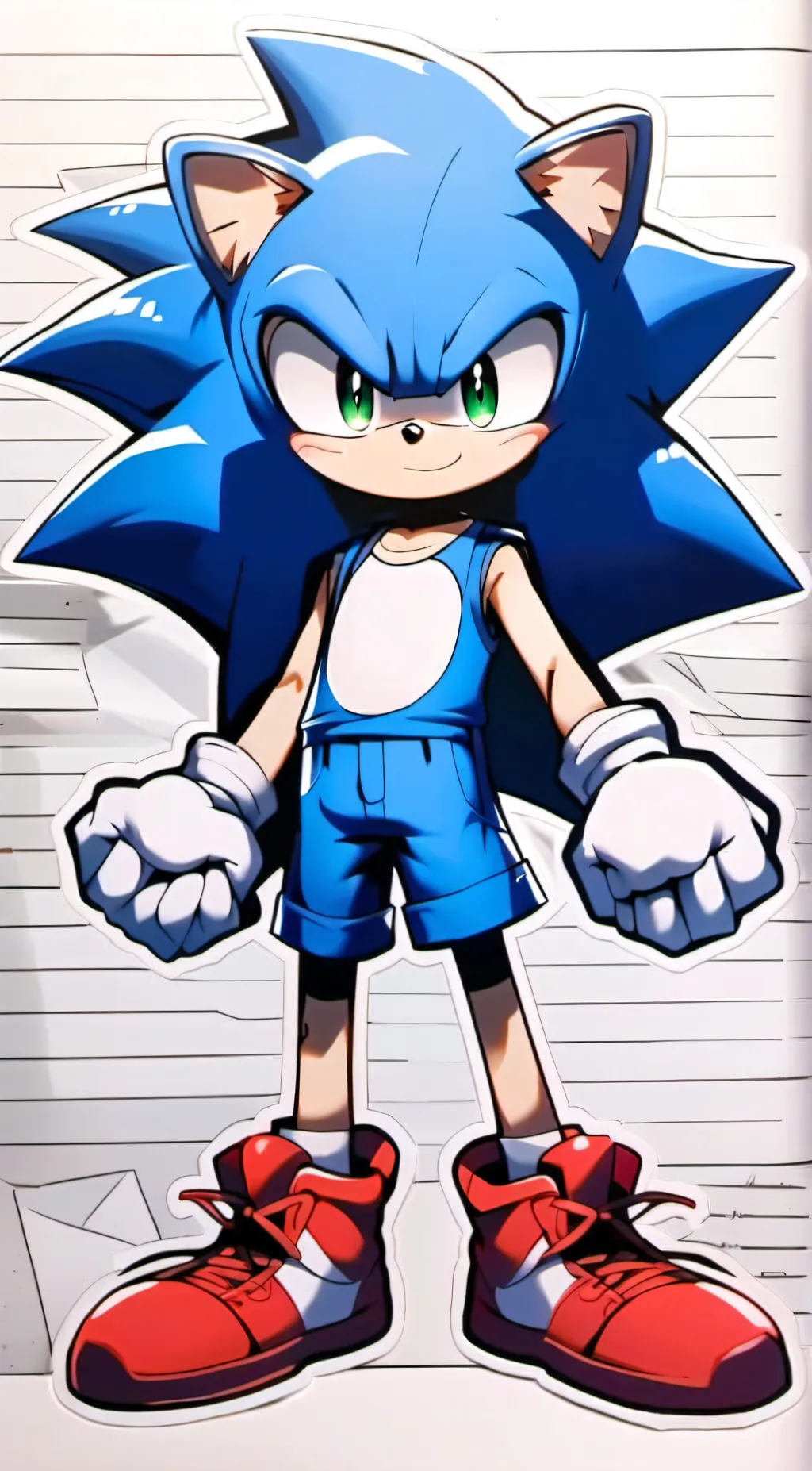 ai character: Sonic the hedgehog background