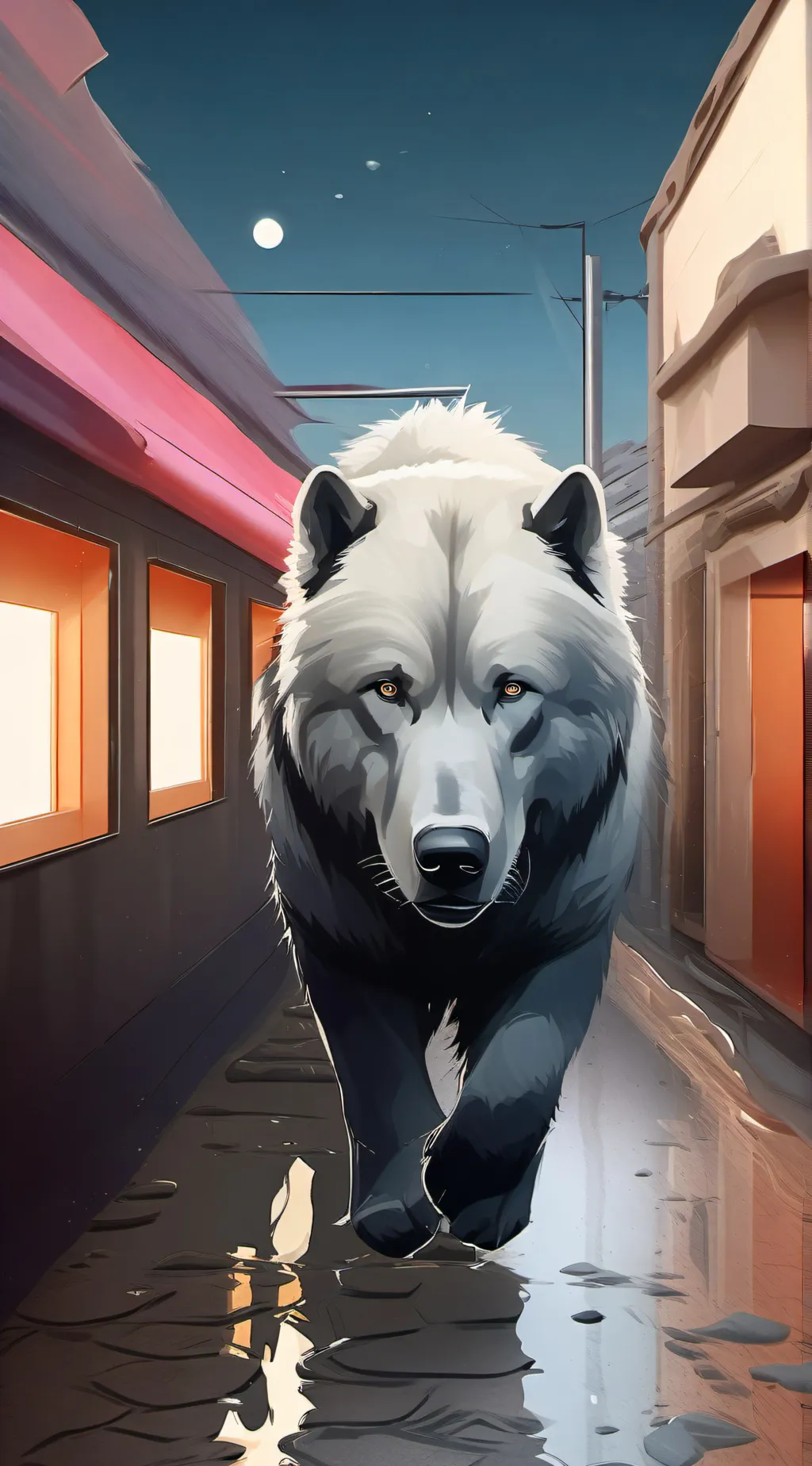 ai character: Wolf background