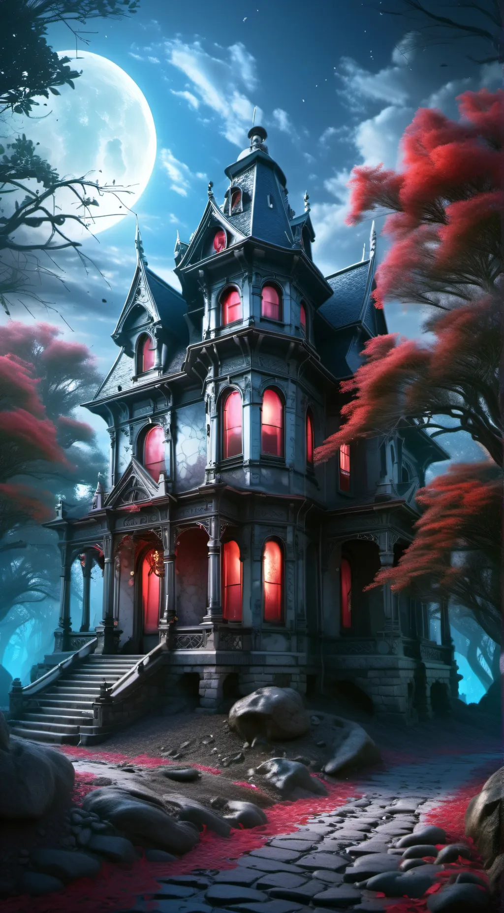 ai character: 1A~ h@unted House background