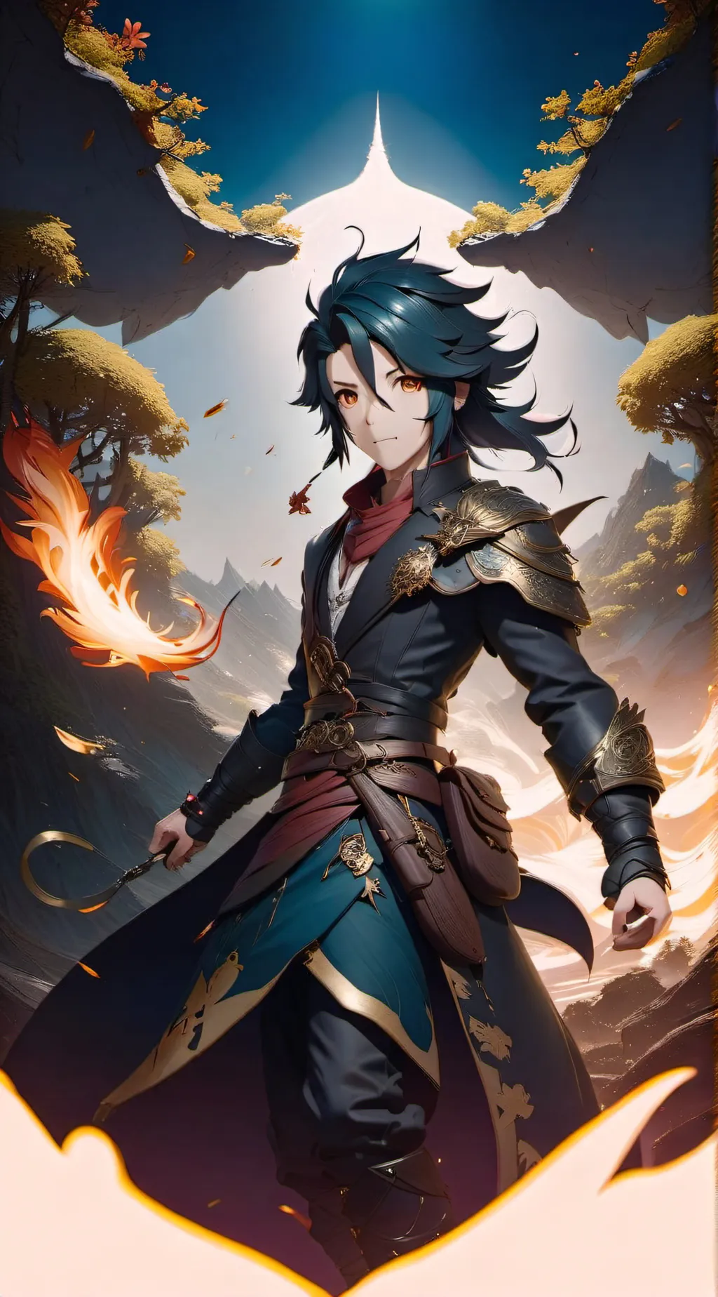 ai character: xiao  background