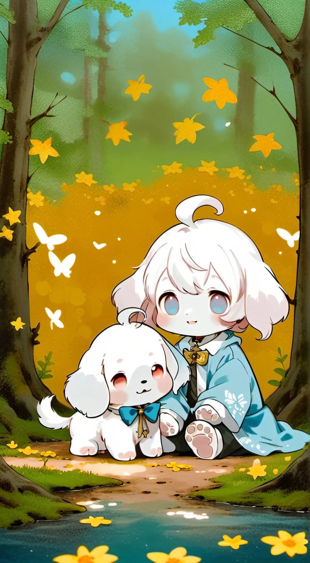 ai character: Cinnamoroll background