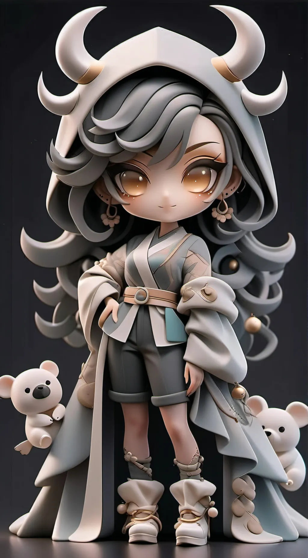 ai character: dvil gojo background