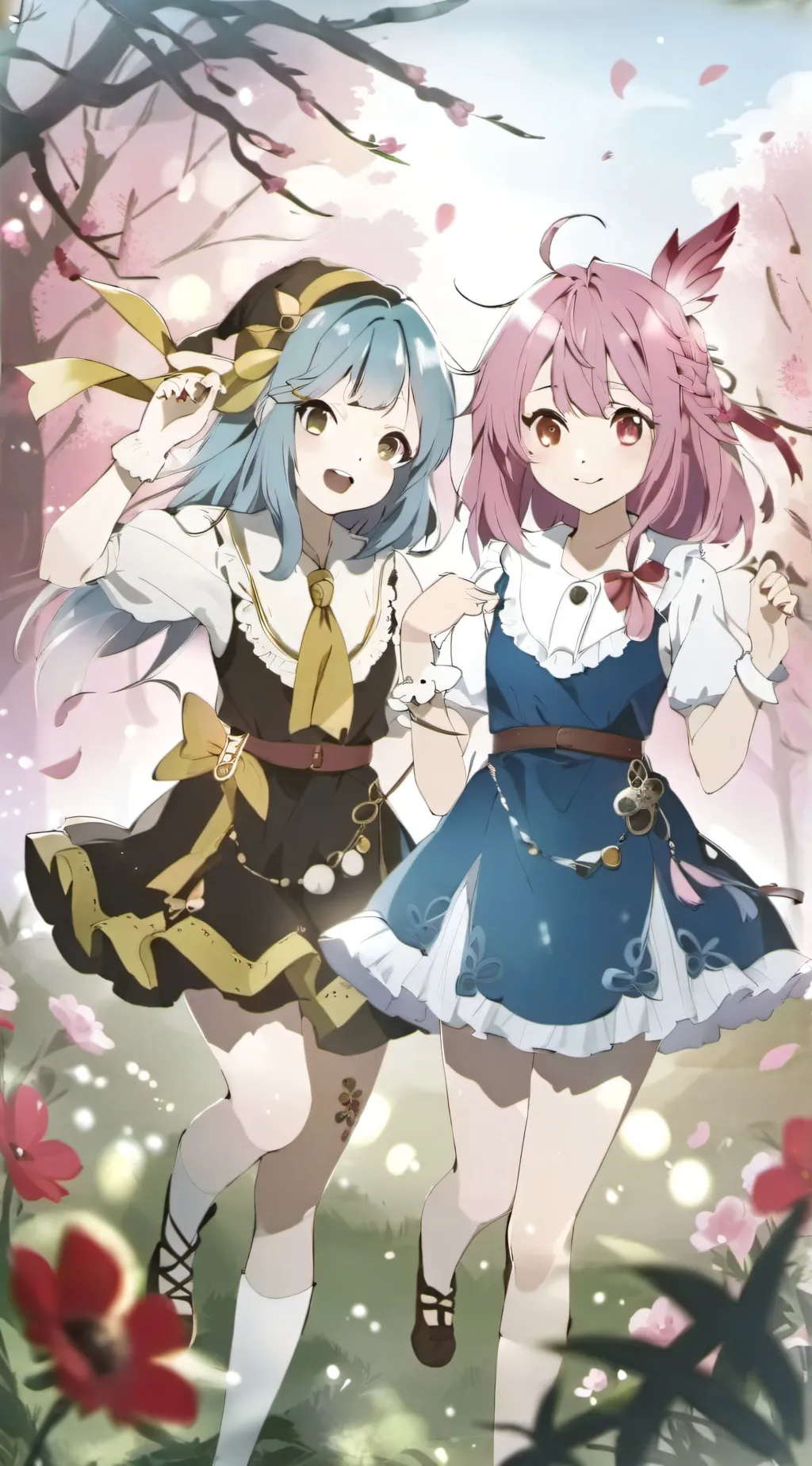 ai character: Carla and Cecilia  background