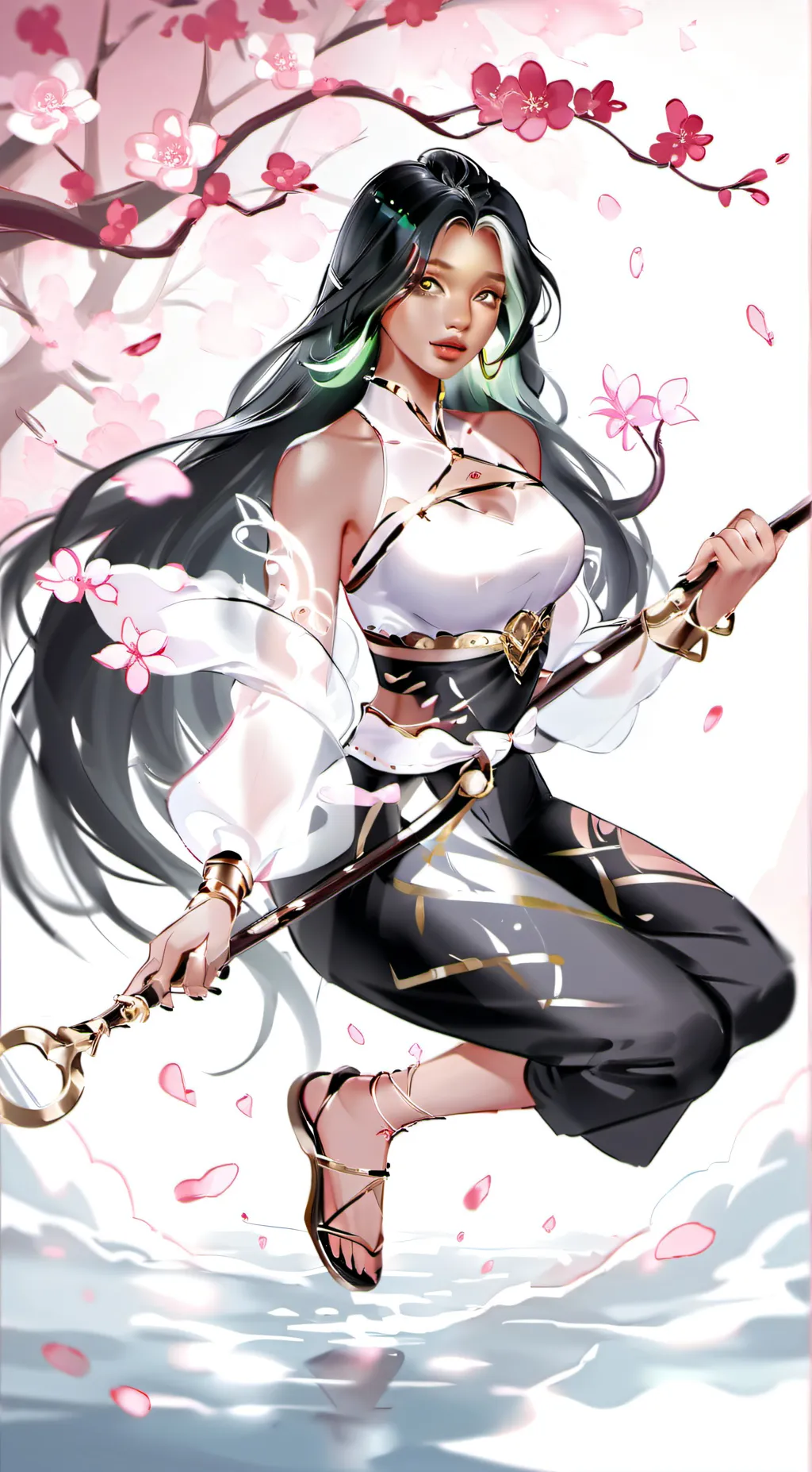 ai character: hashira  background