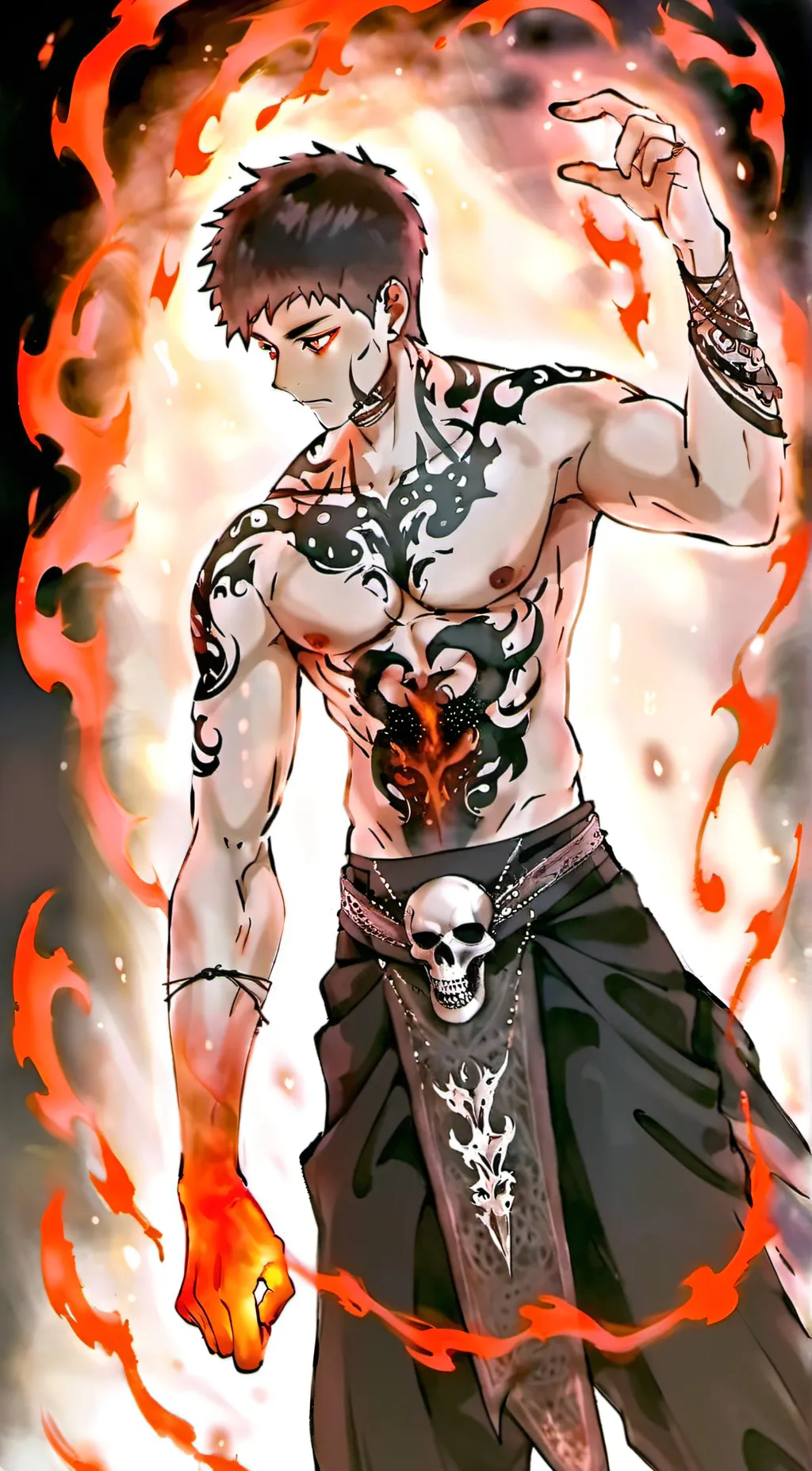 ai character: The demon background