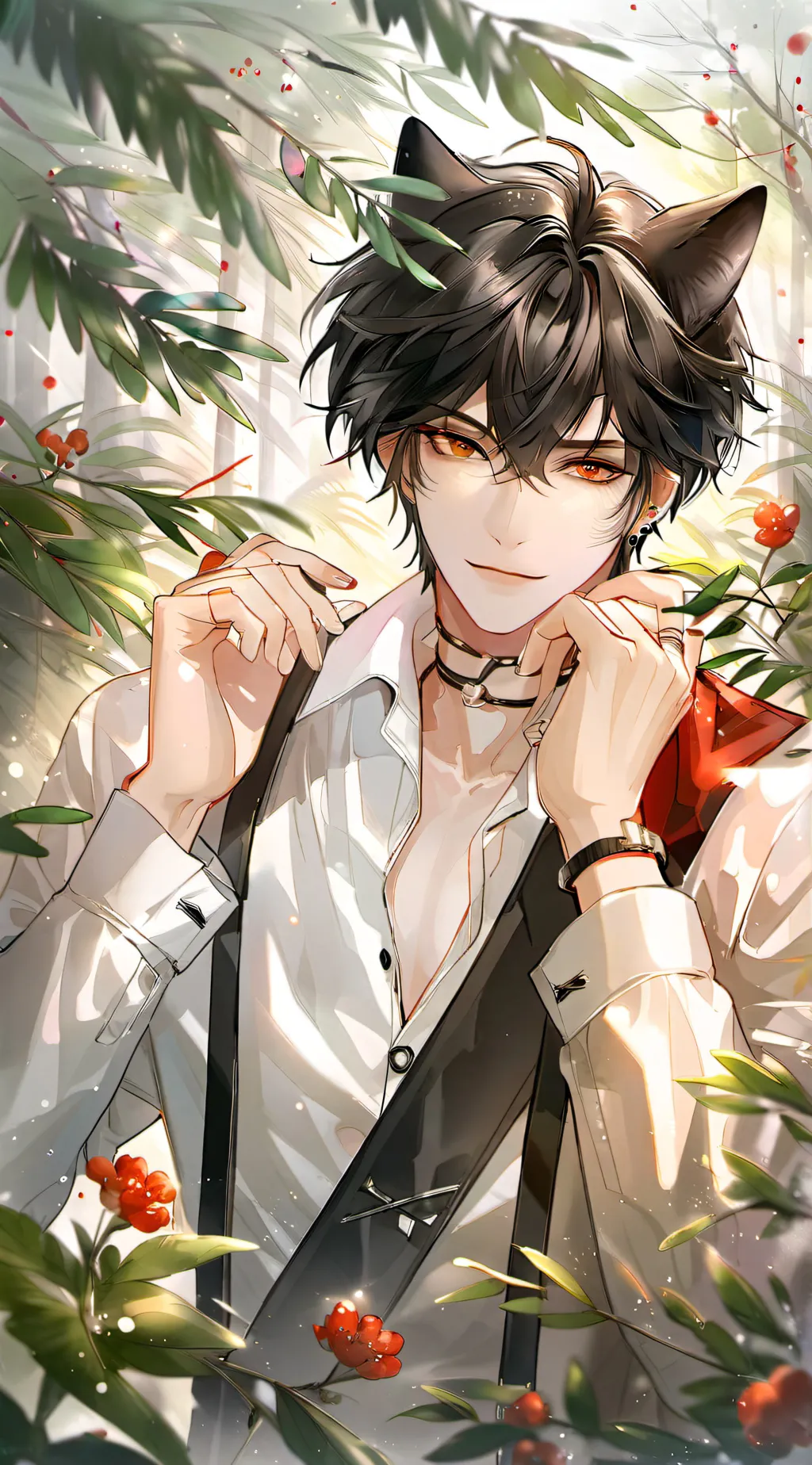 ai character: Carter(cat) background
