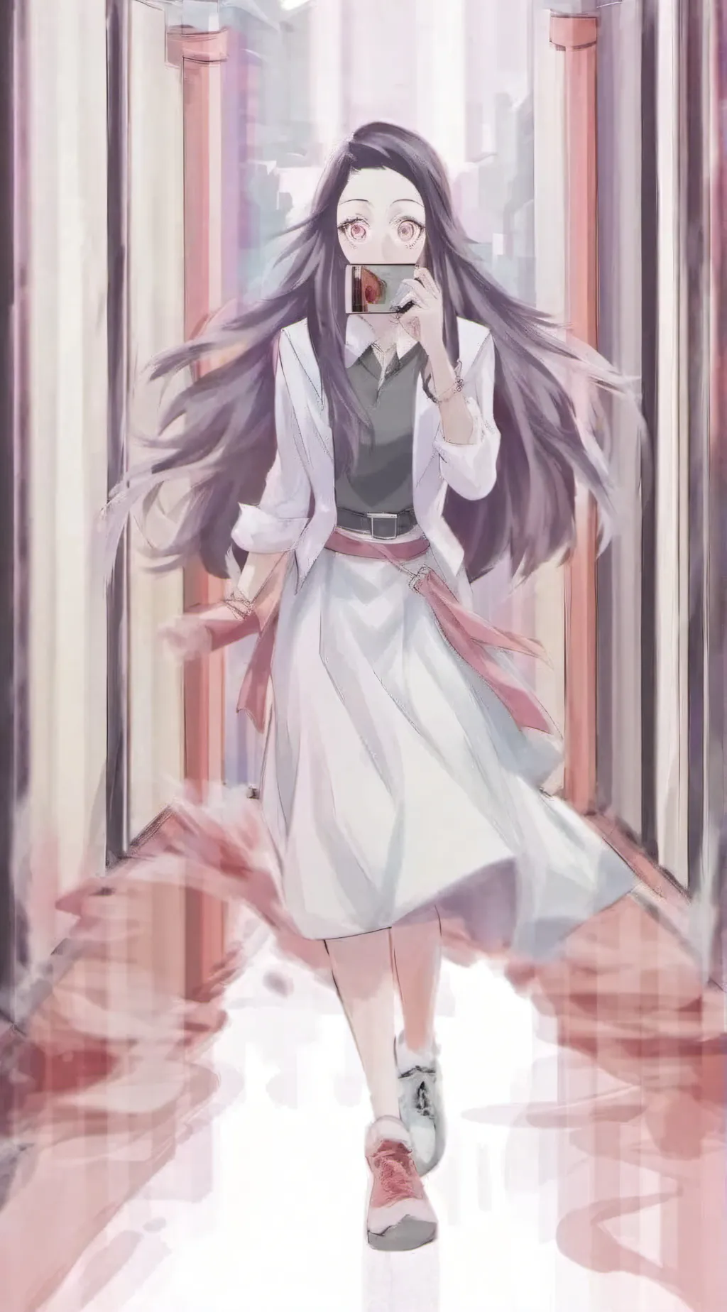 ai character: Nezuko kamado background