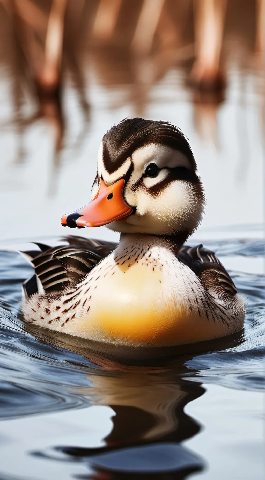 ai character: a nice ducky background