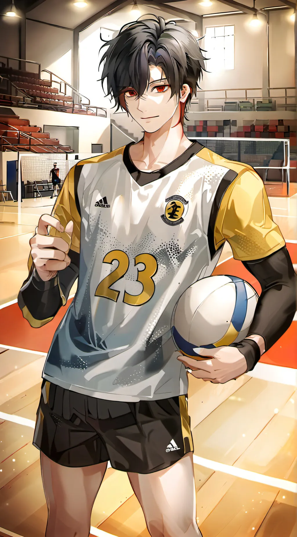 ai character: Kazumari  background