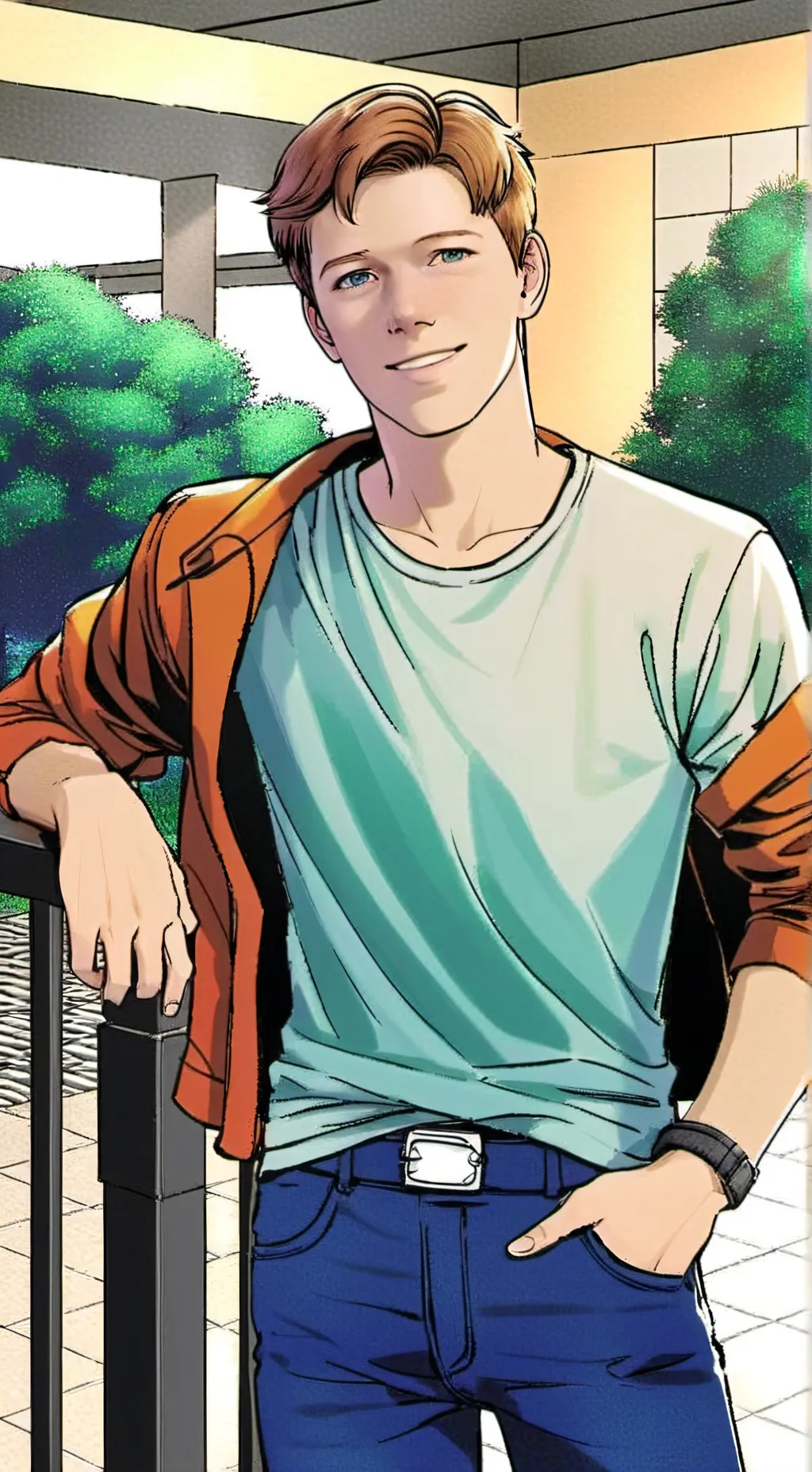 ai character: Justin background