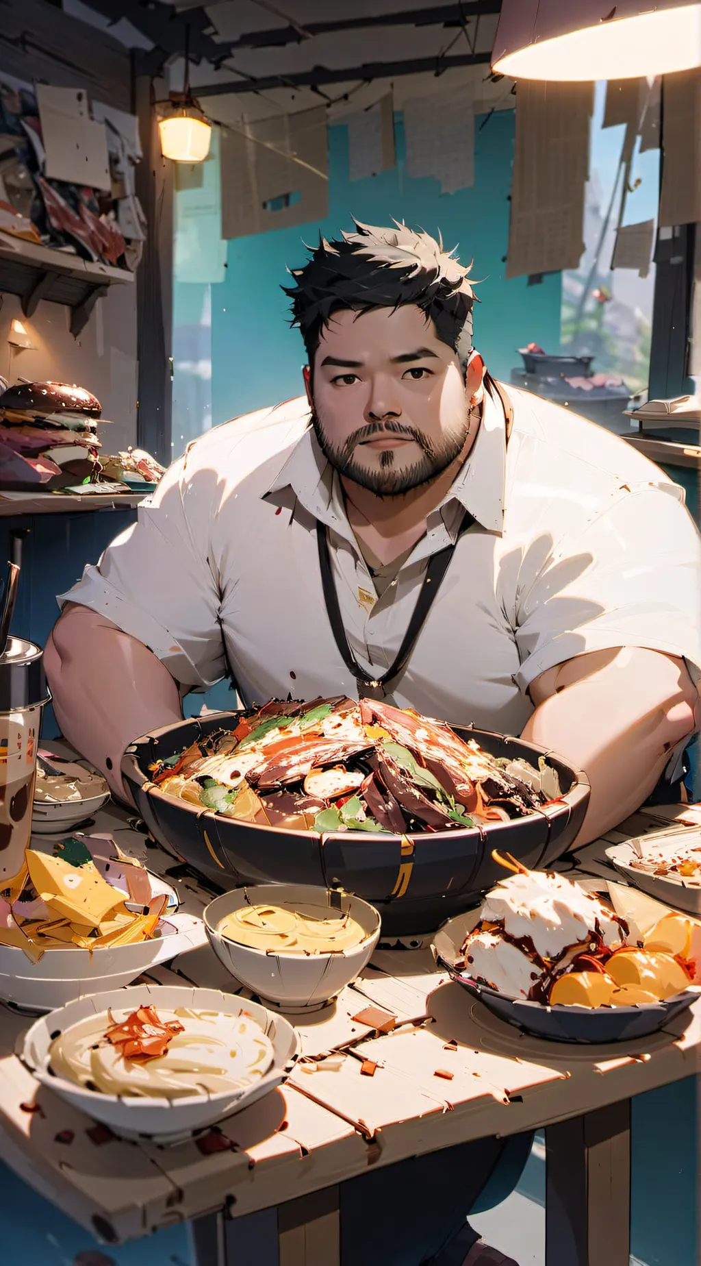 ai character: Fatty background