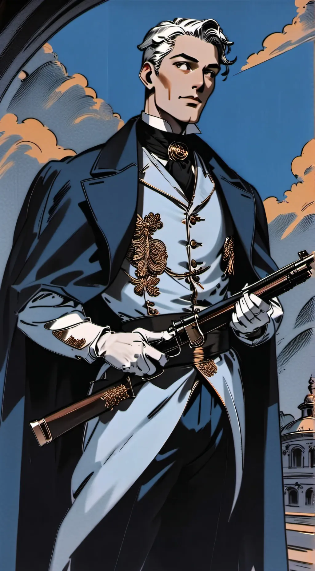 ai character: Lafayette  background