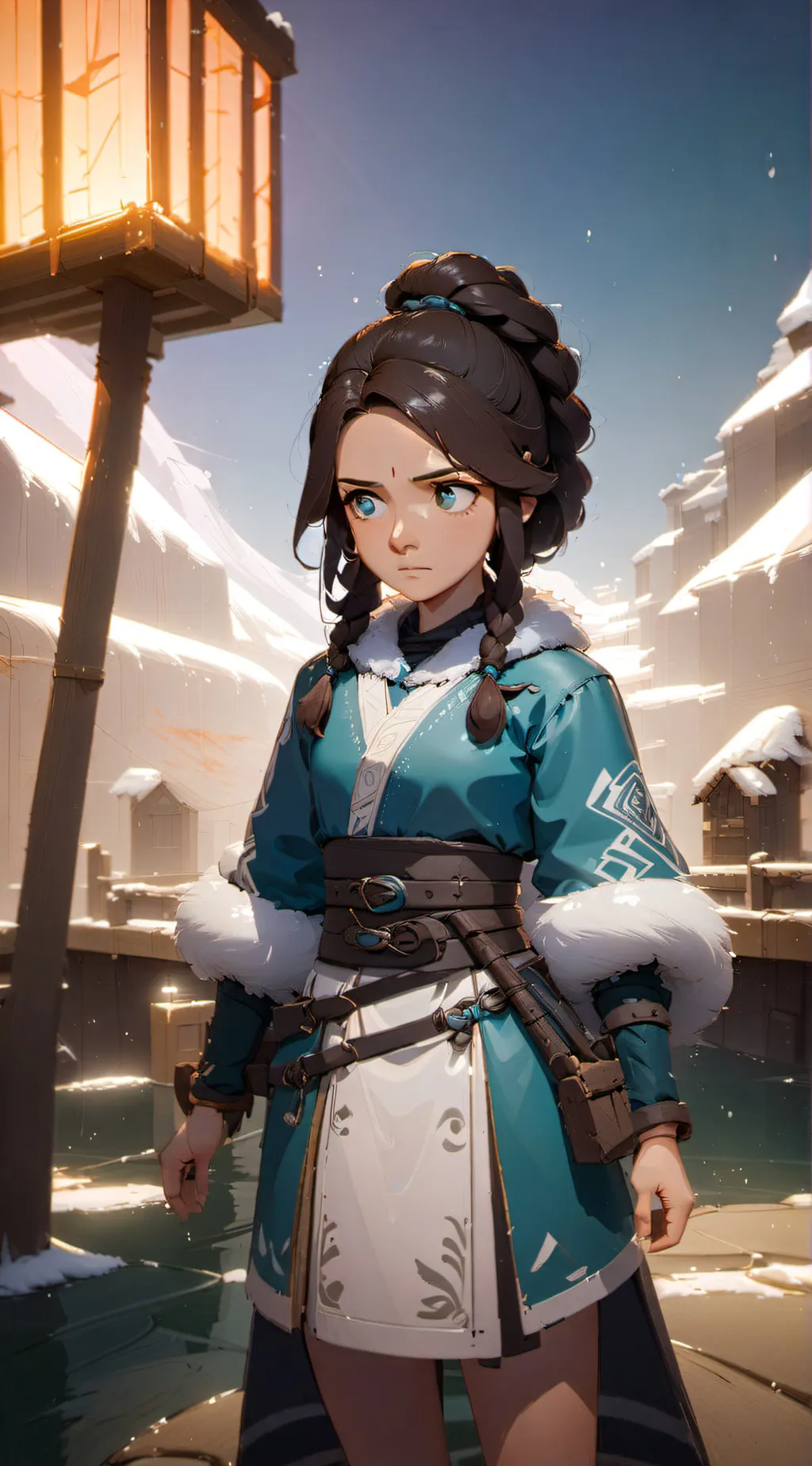 ai character: Katara  background