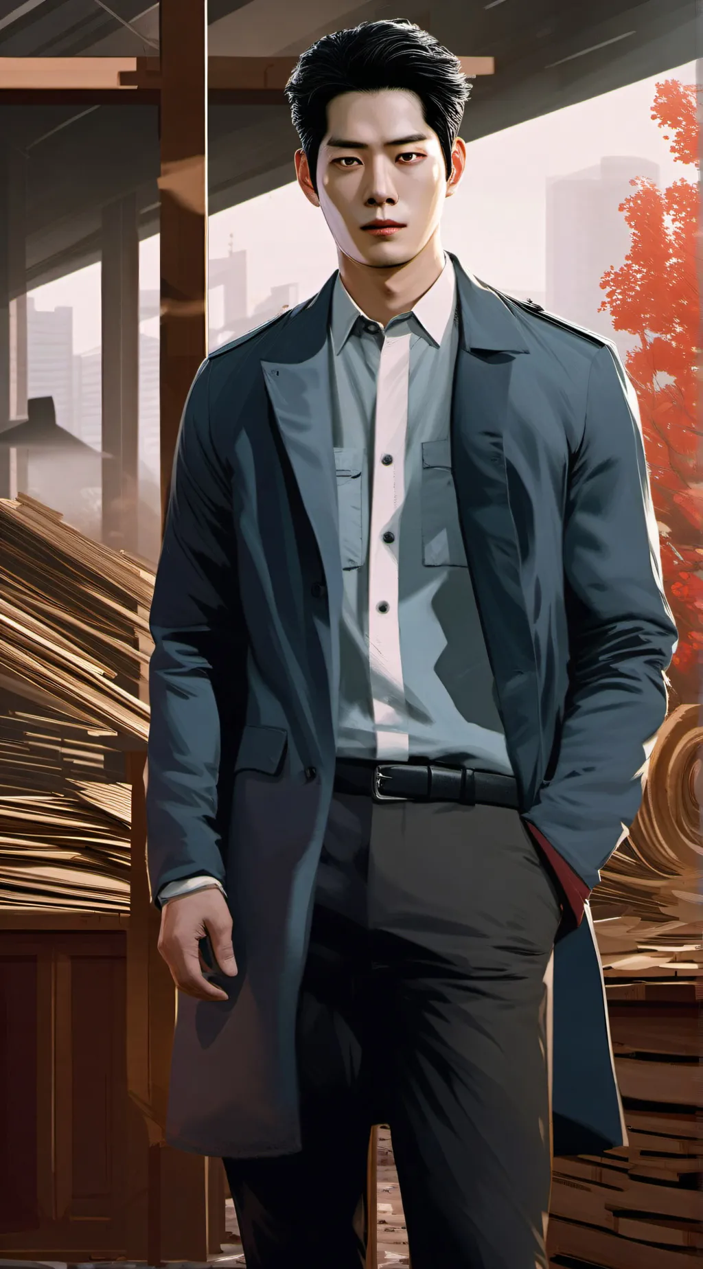 ai character: nam shin  background