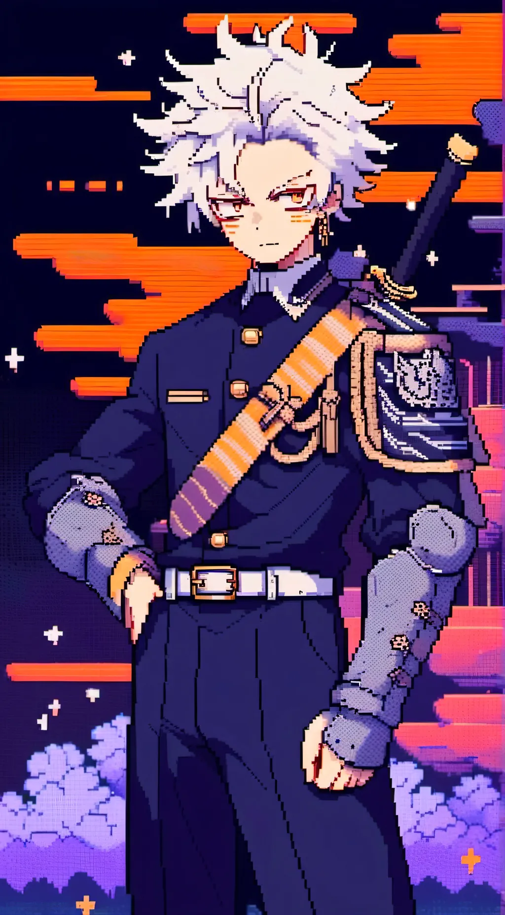 ai character: sanemi shinazugawa background