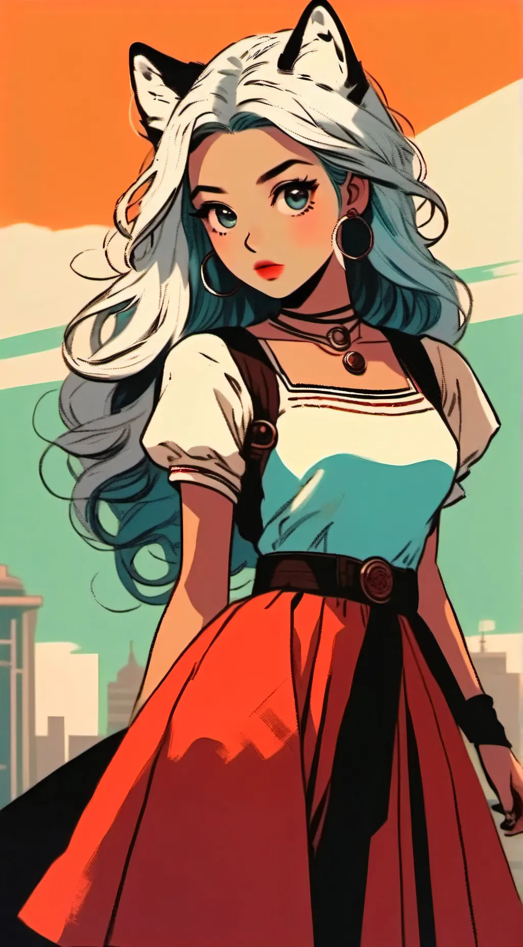 ai character: Luna background