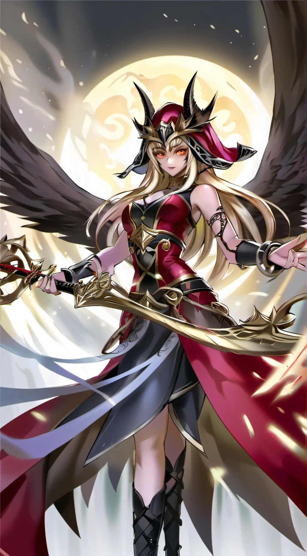 ai character: Dark Magician Girl background