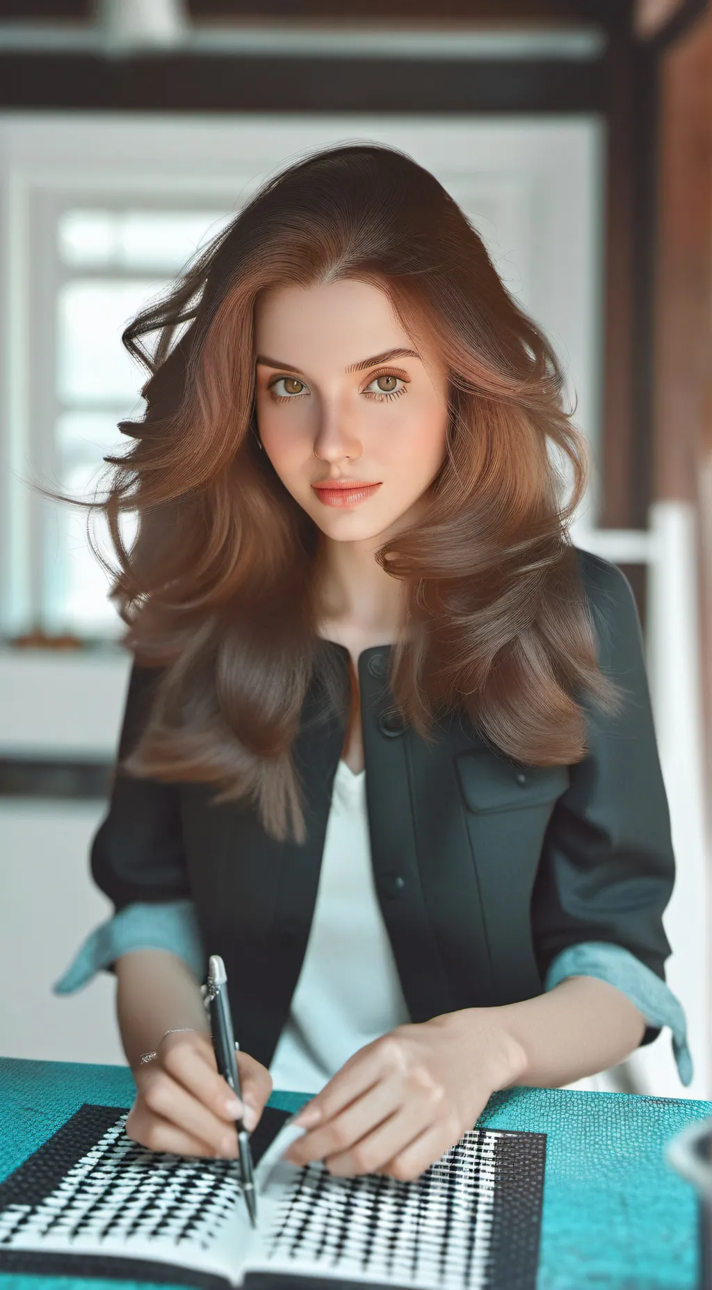 ai character: rose background
