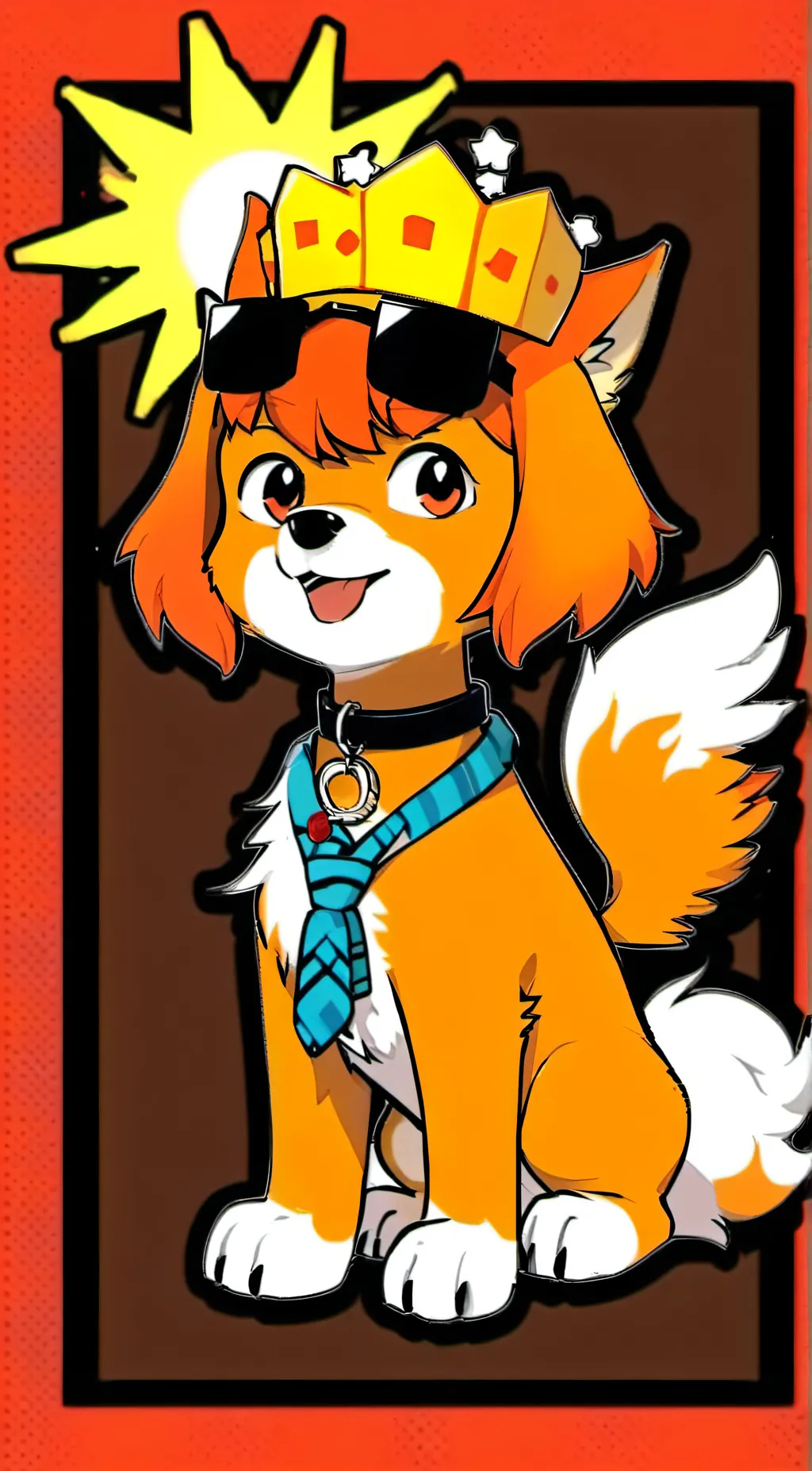 ai character: dogday  background