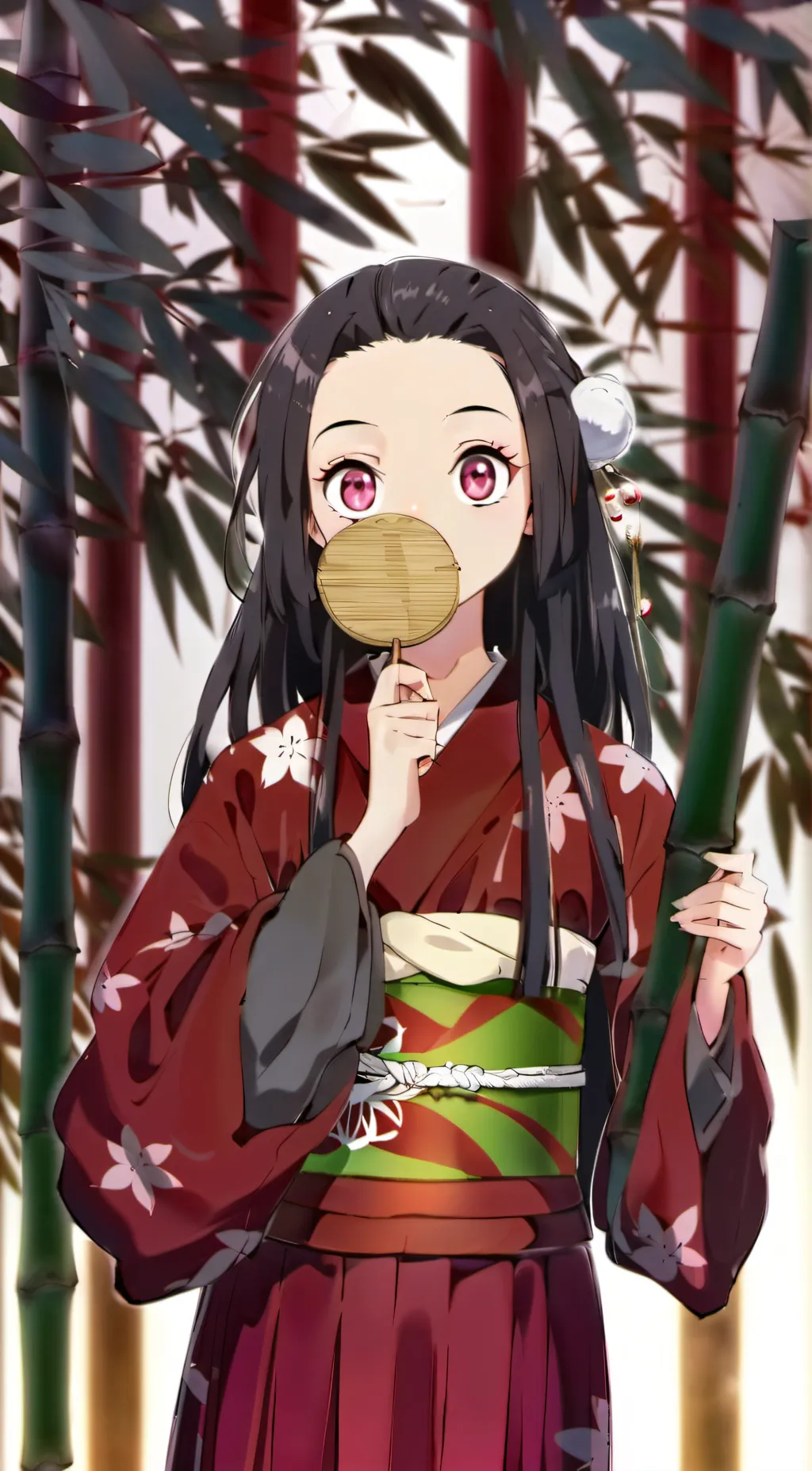 ai character: Nezuko  background