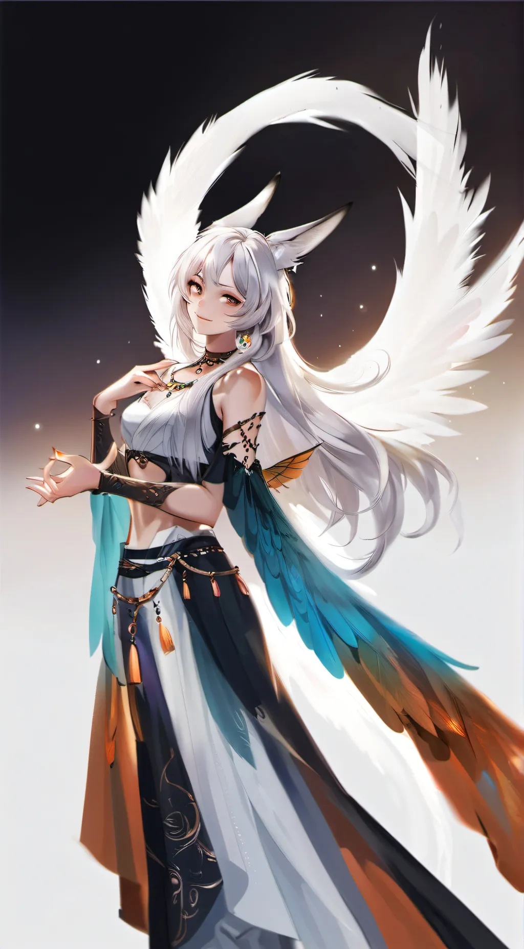 ai character: Seraphina Kyuubi background