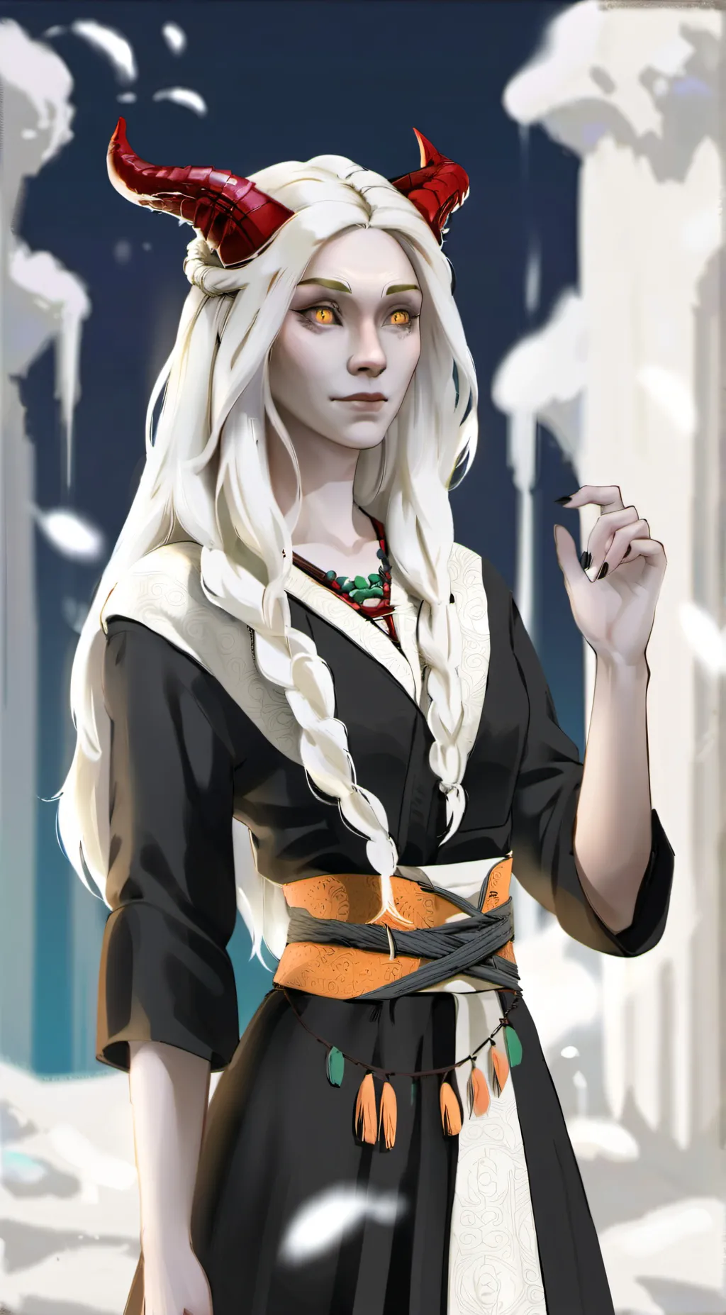 ai character: Sarah Kari background