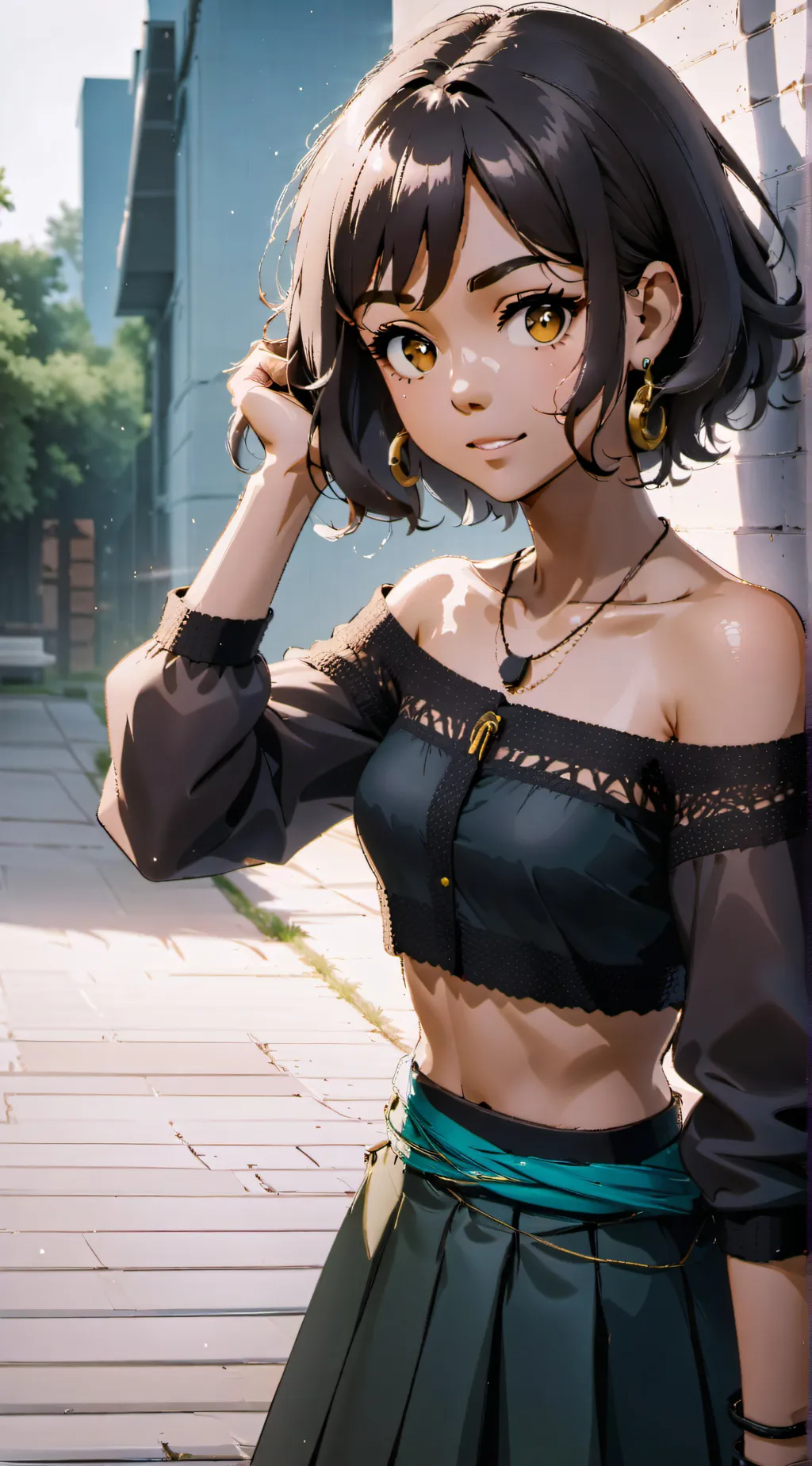 ai character: Amanica background