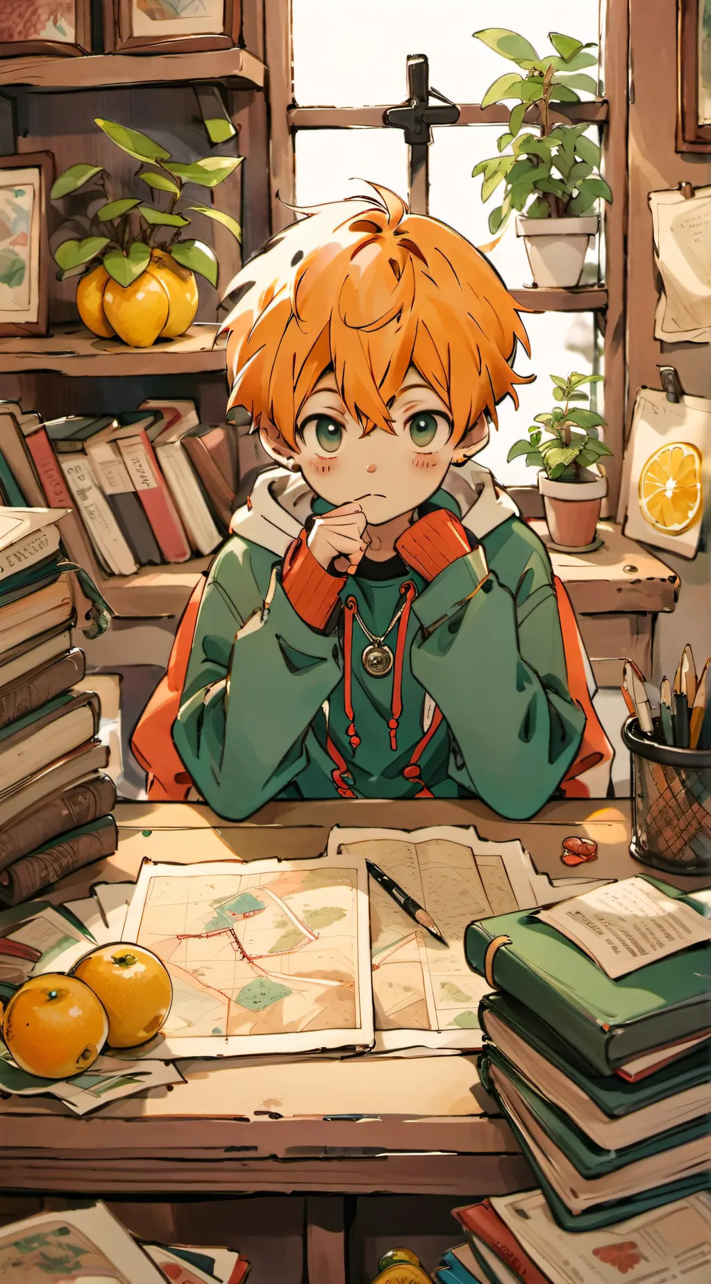 ai character: Anxiety background