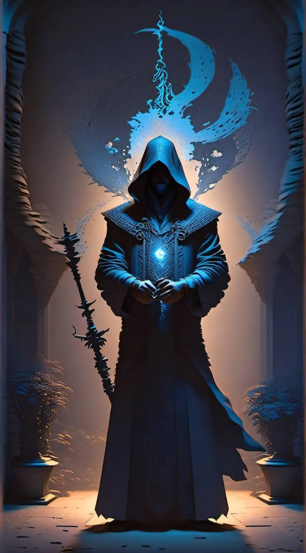 ai character: System Leveling background