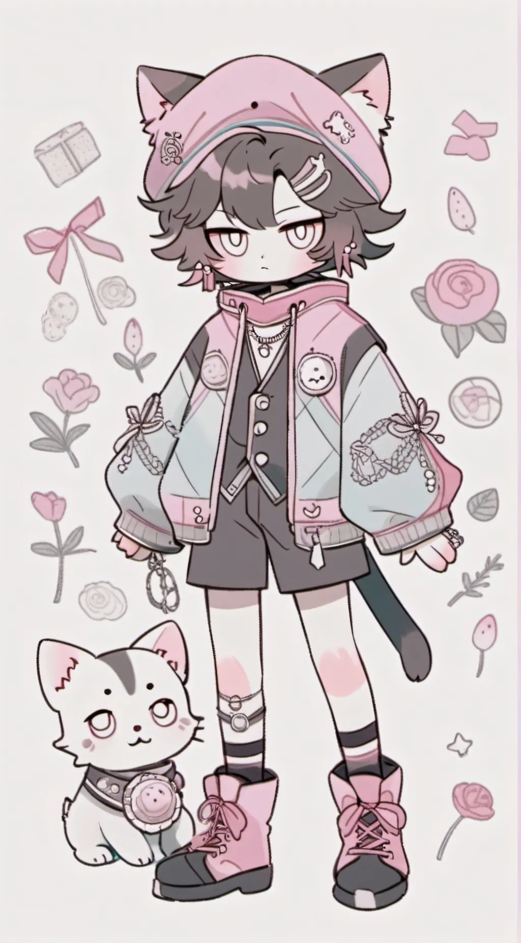 ai character: HUSKER BFF background