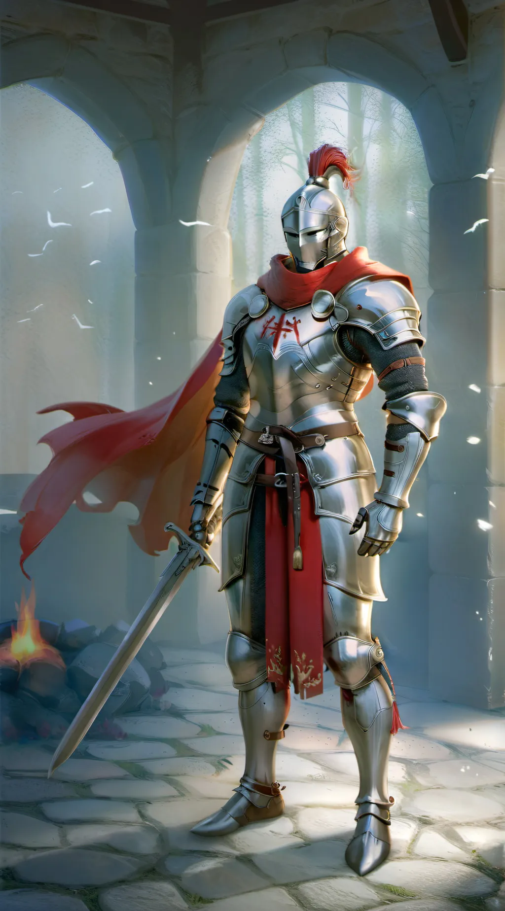 ai character: sir knight  background