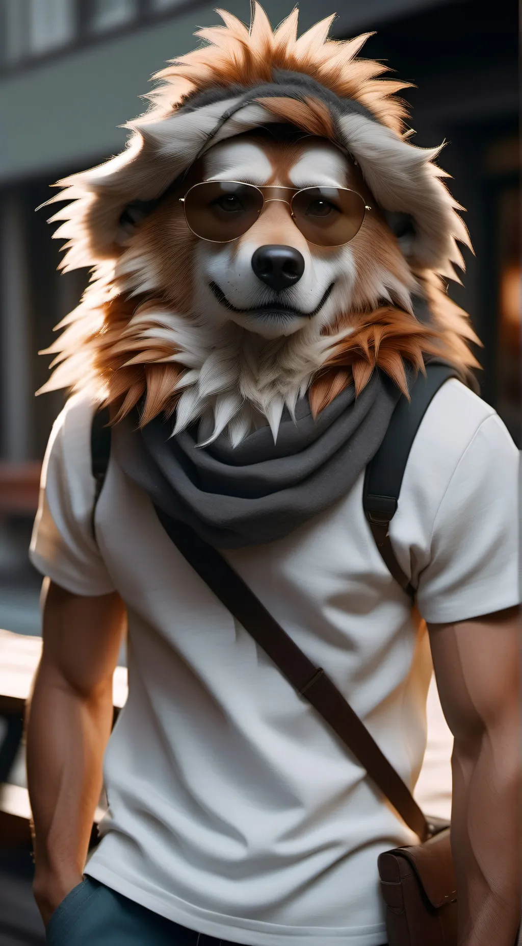 ai character: Furry war! background