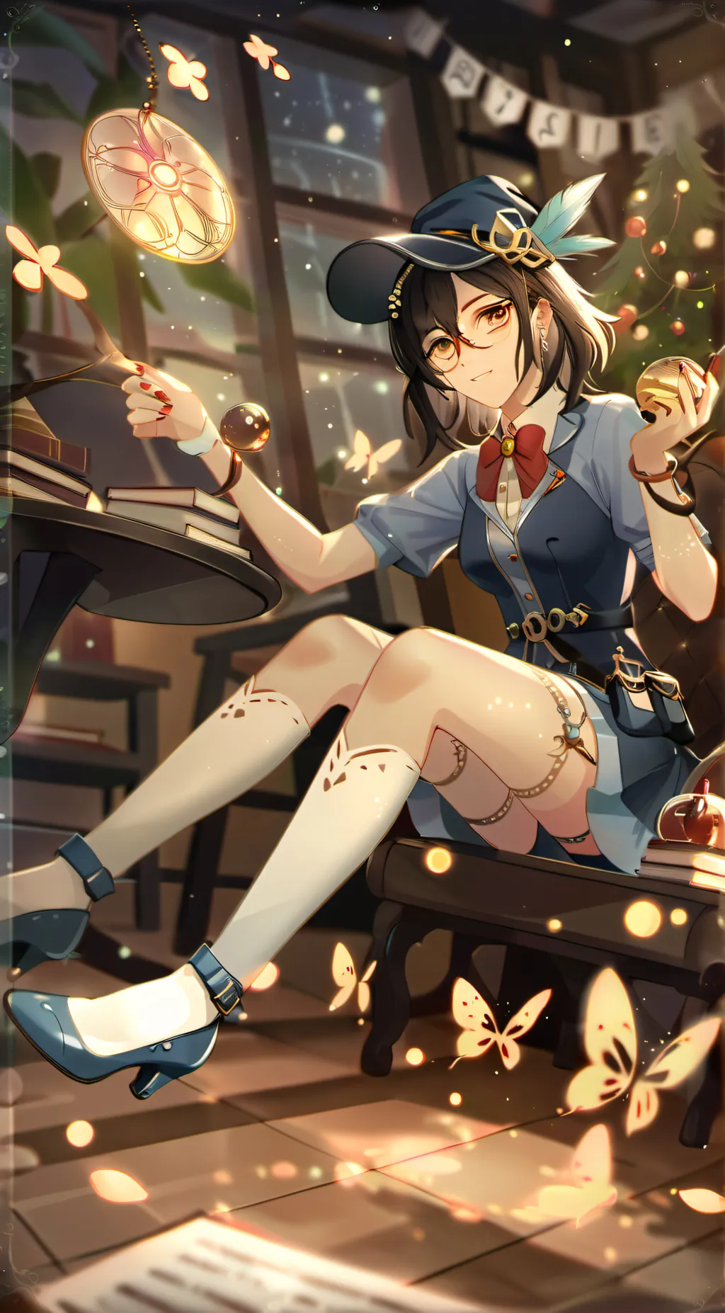 ai character: Magic school background