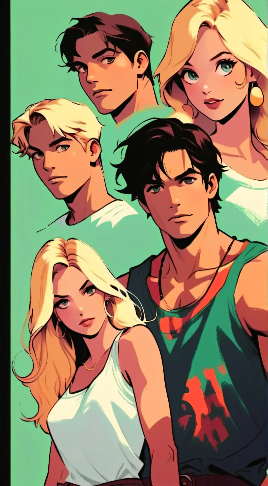 ai character: friend group background