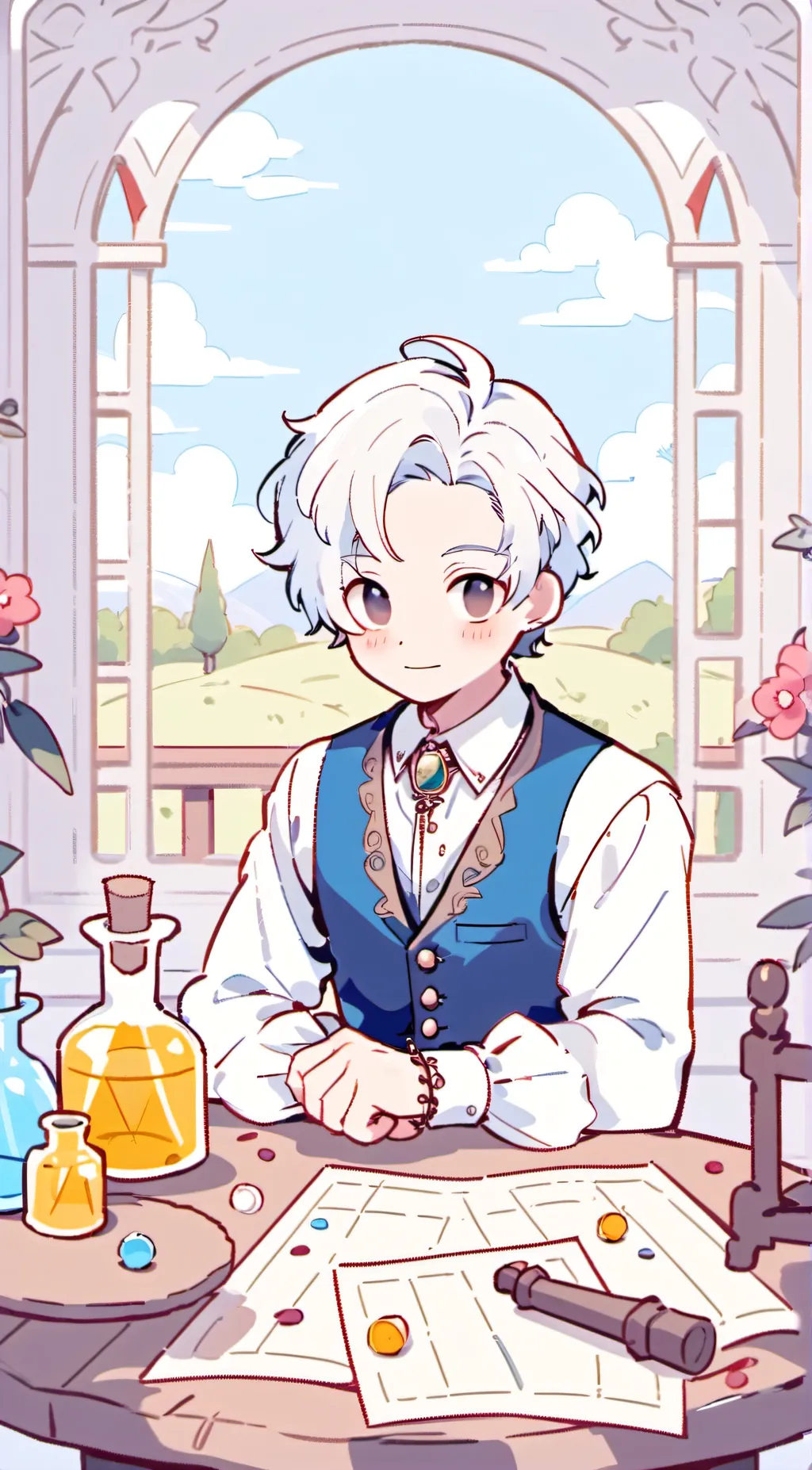 ai character: 😋🎐lucus🎐😋 background