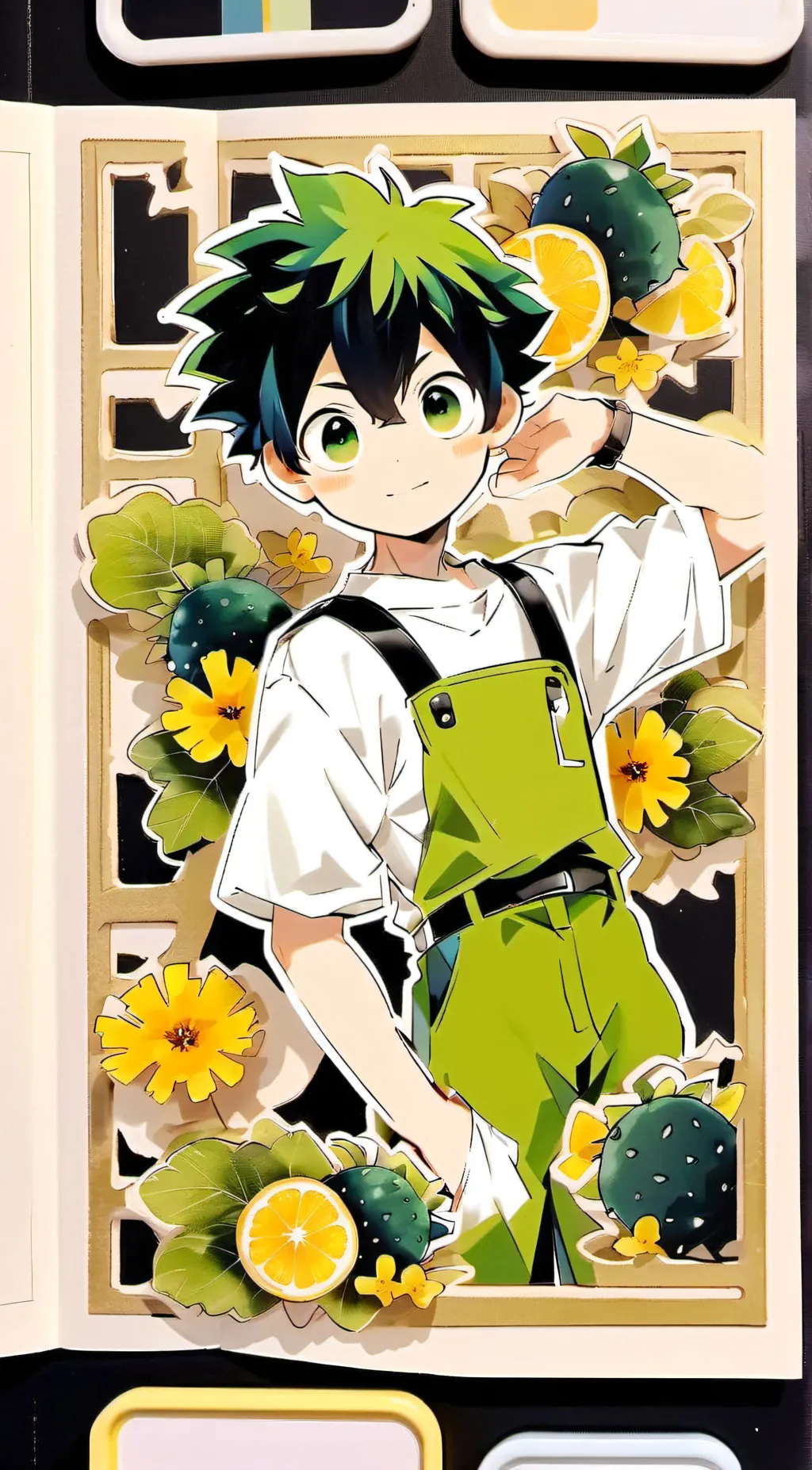 ai character: Deku background