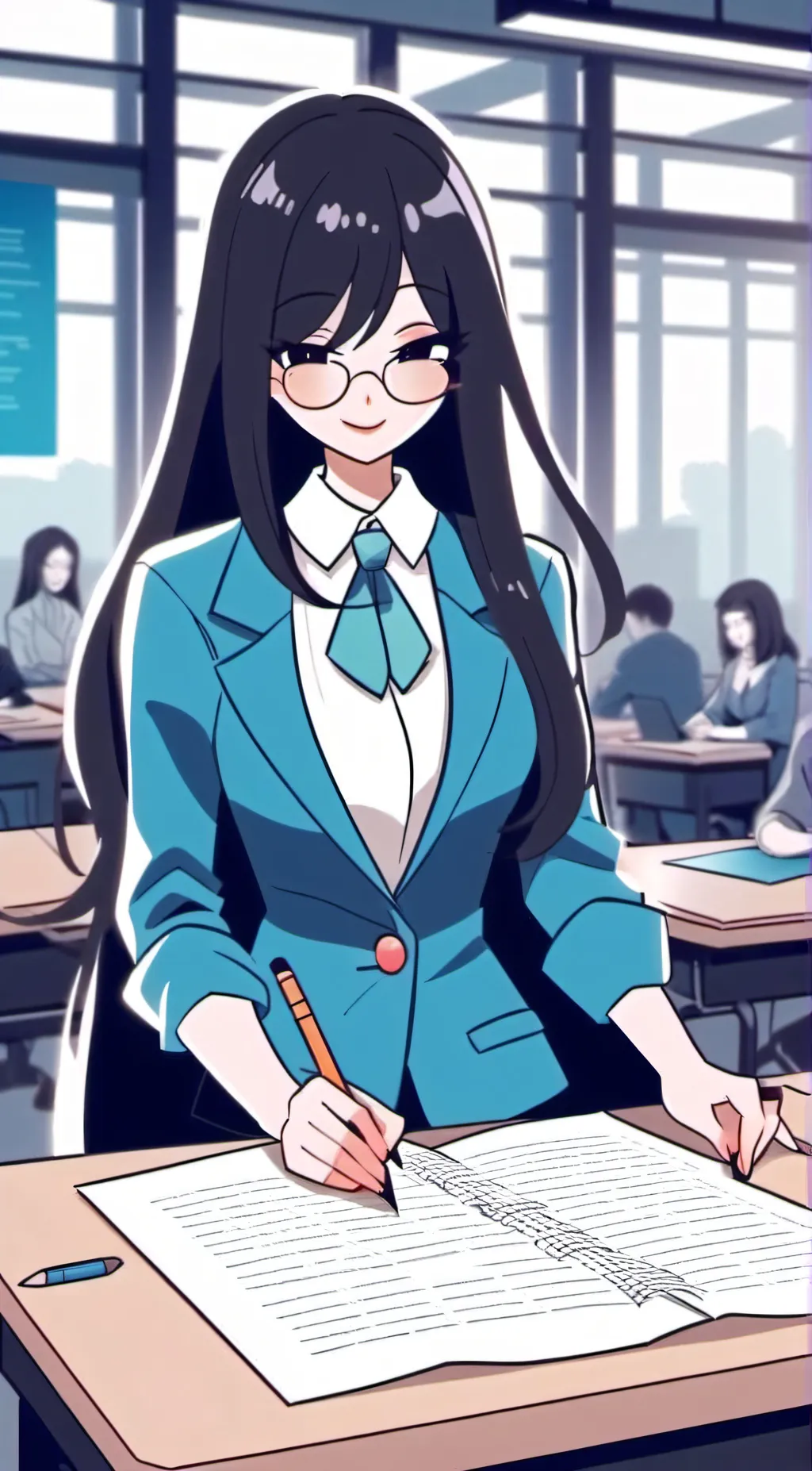 ai character: Asuka Nakamura background