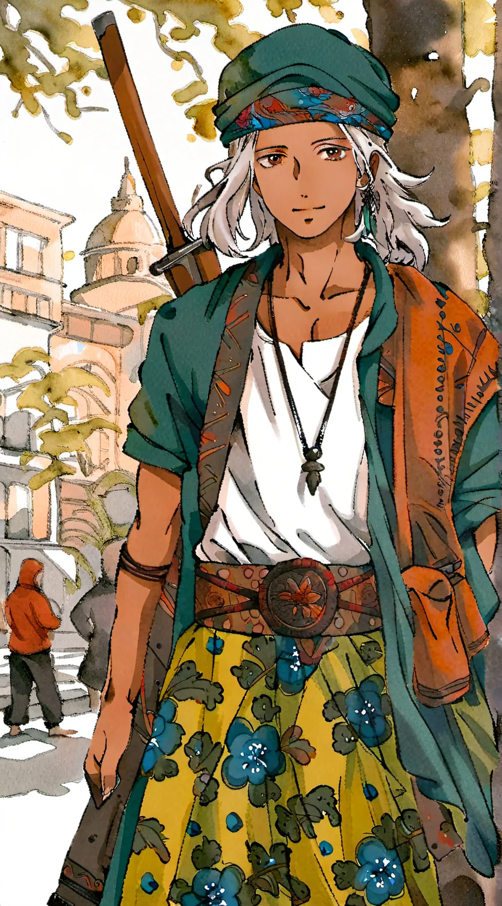 ai character: fnf broken strings background