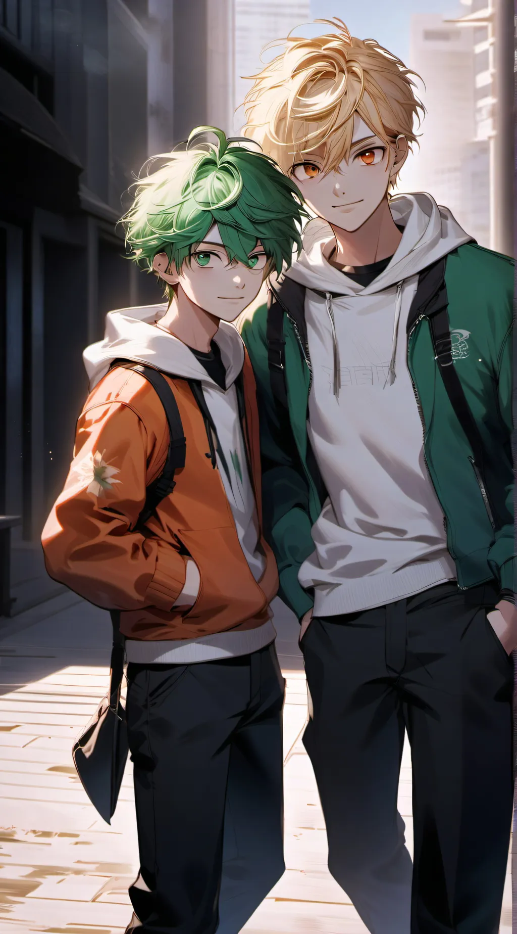 ai character: Katsuki Bakugo  background