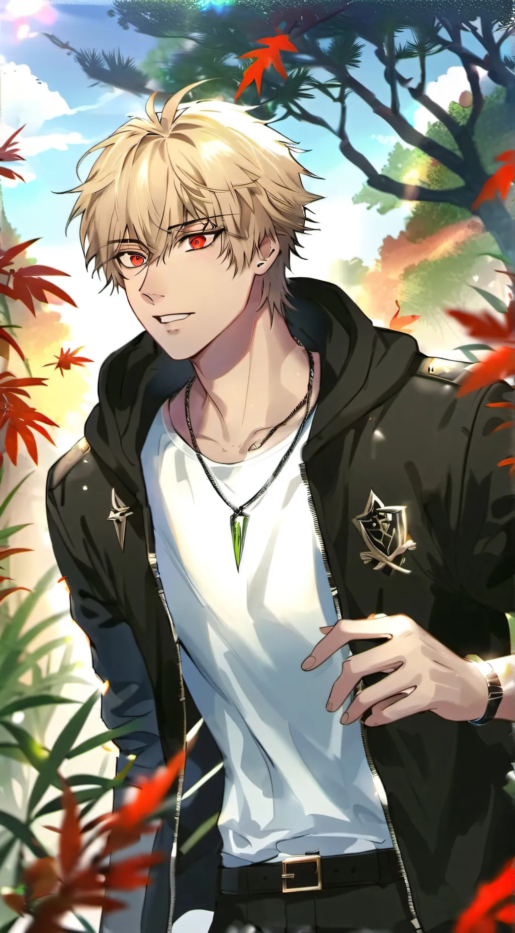 ai character: ~{Katsuki Bakugo}~ background