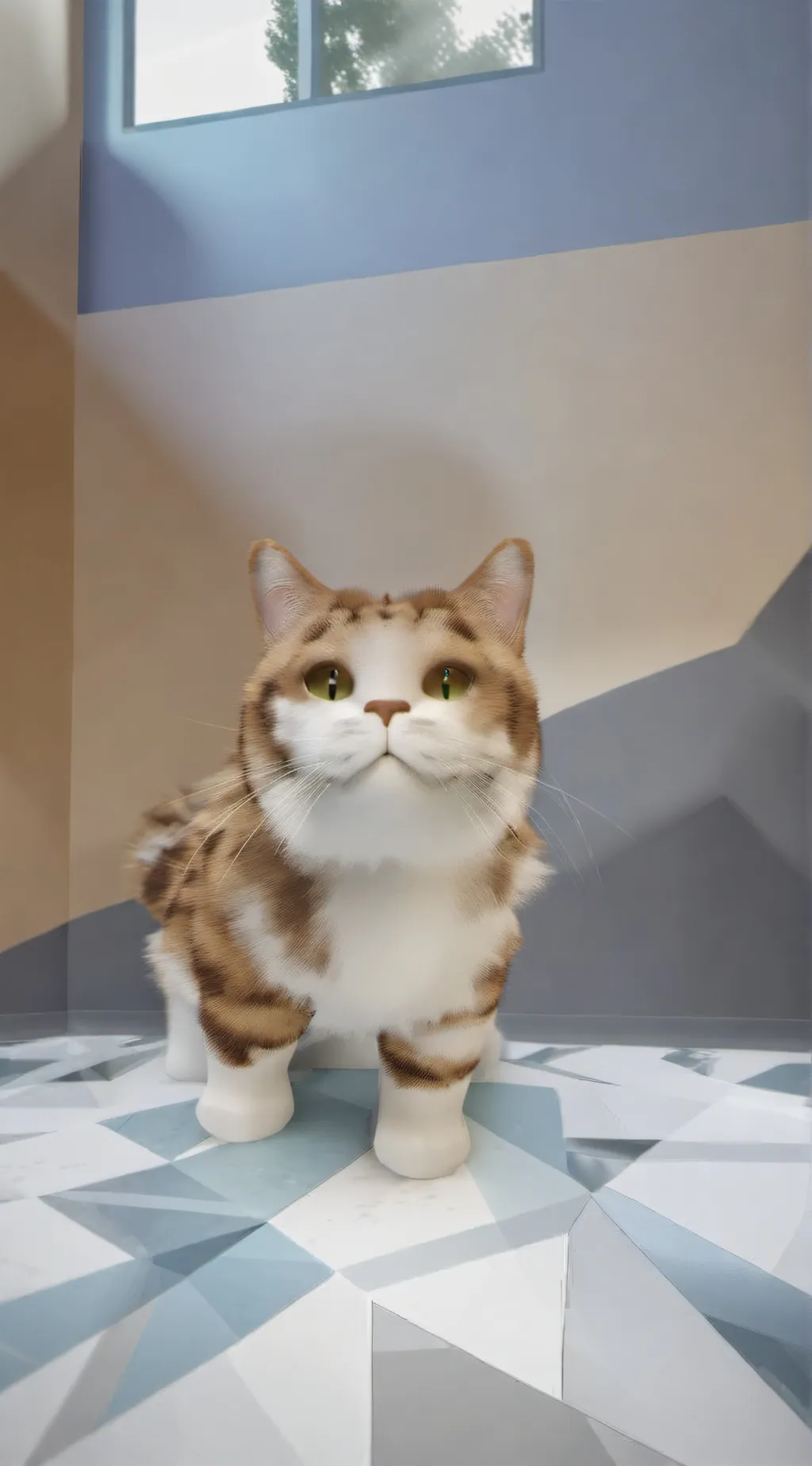 ai character: Pop cat background