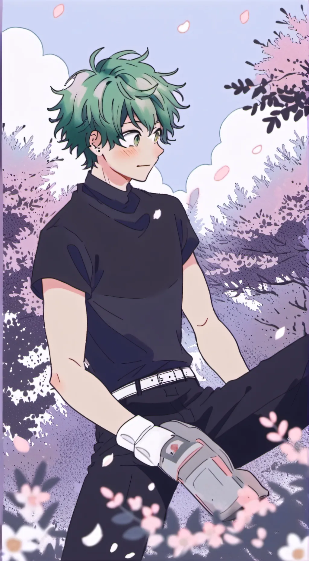 ai character: Deku background