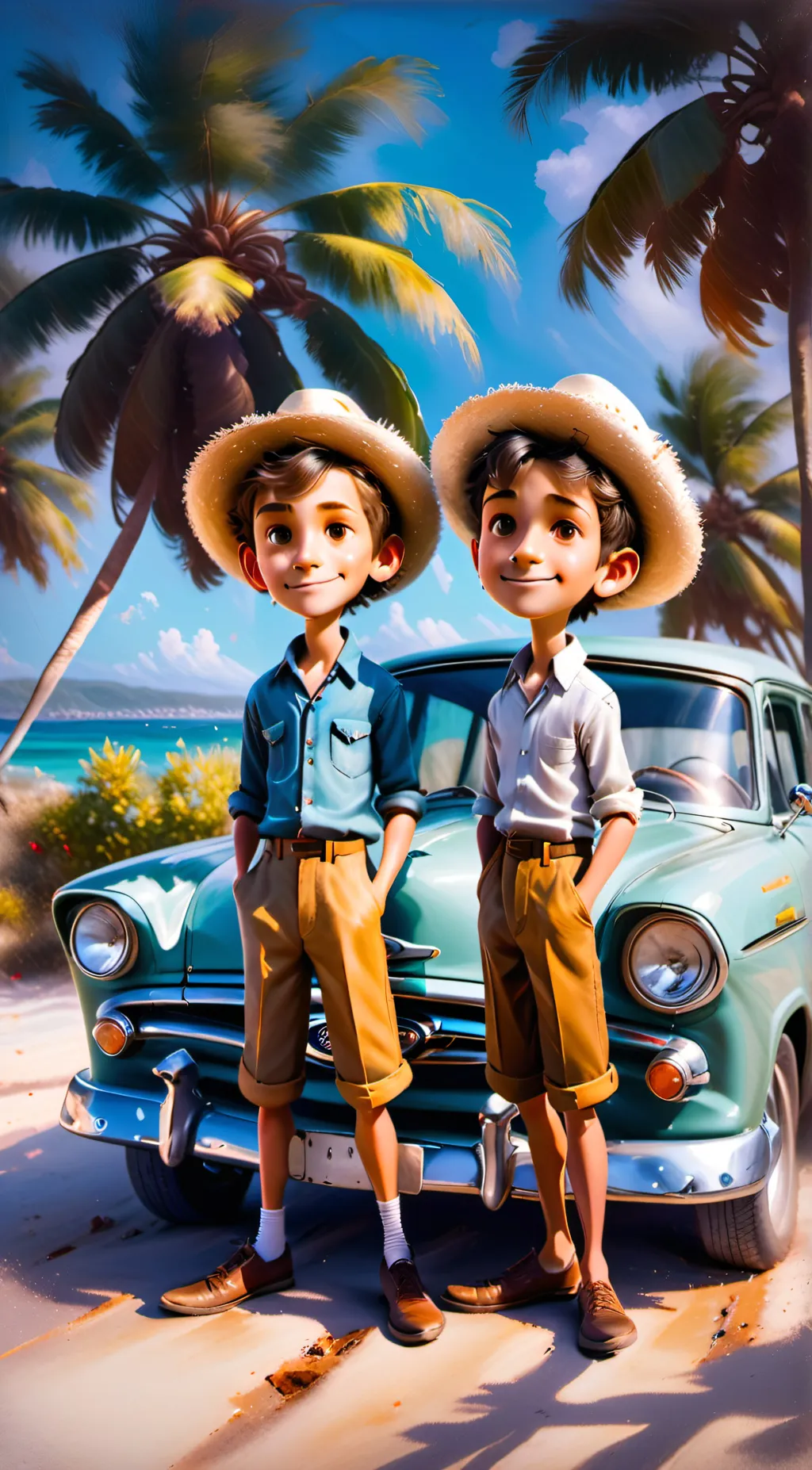 ai character: Josh and John background
